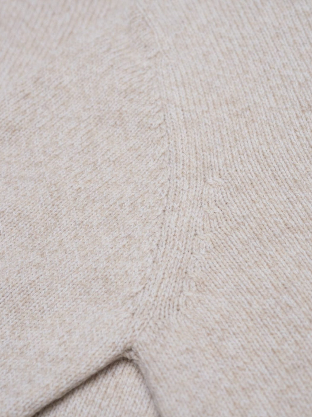 Frauen Merino Strickpullover - beige