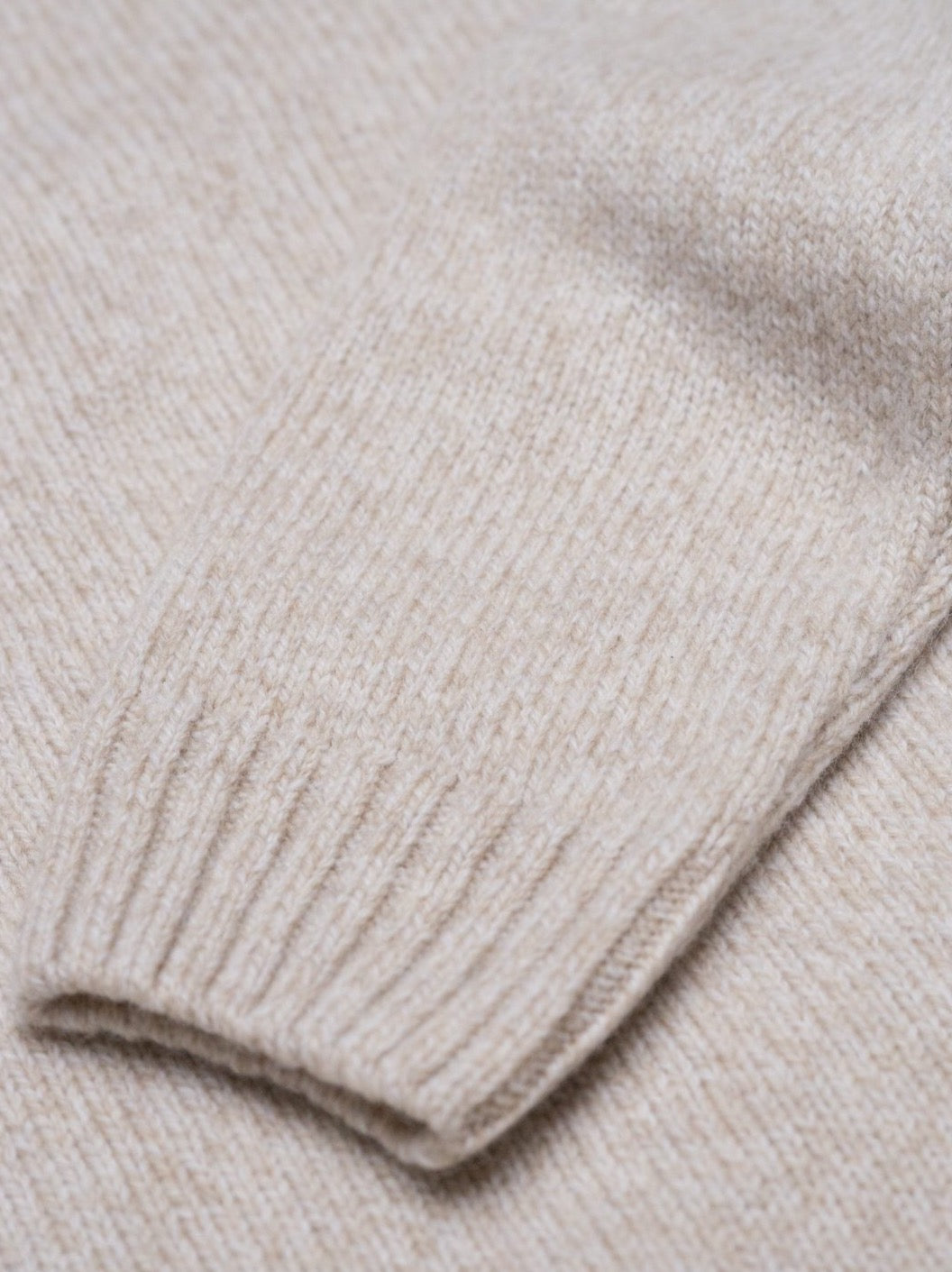 Frauen Merino Strickpullover - beige