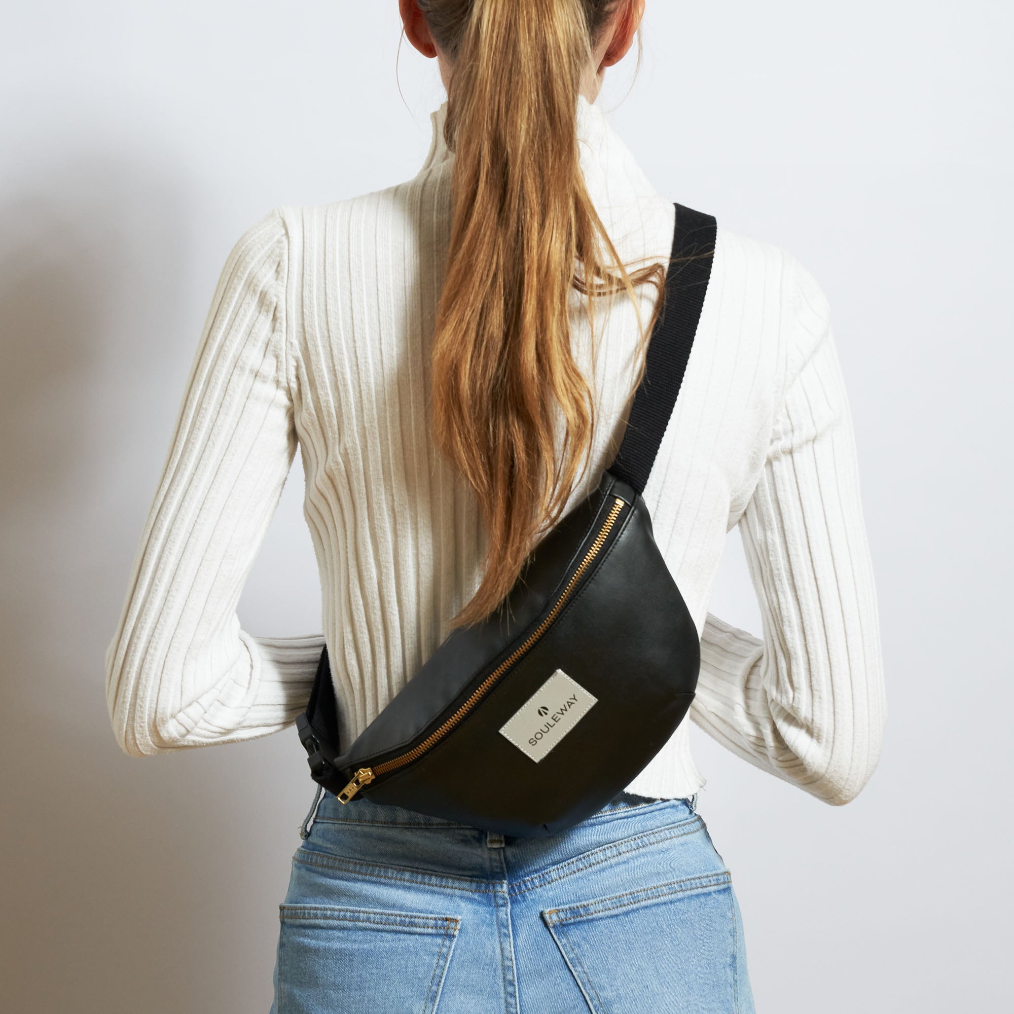 Bauchtasche Oliven Kunstleder - Oleatex