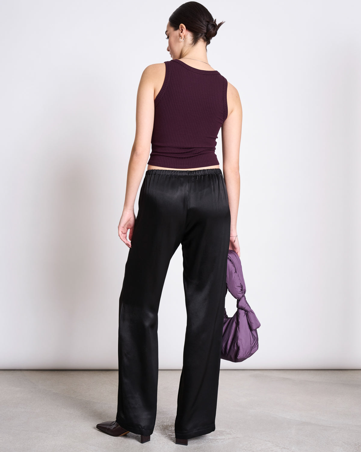 TENCEL™ LYOCELL RIB TANK TOP PORTO CHERRY LACQUER