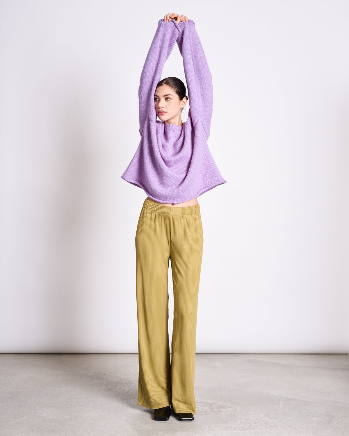 OVERSIZED ALPACA MIX JUMPER WOOLY SONA LAVENDER