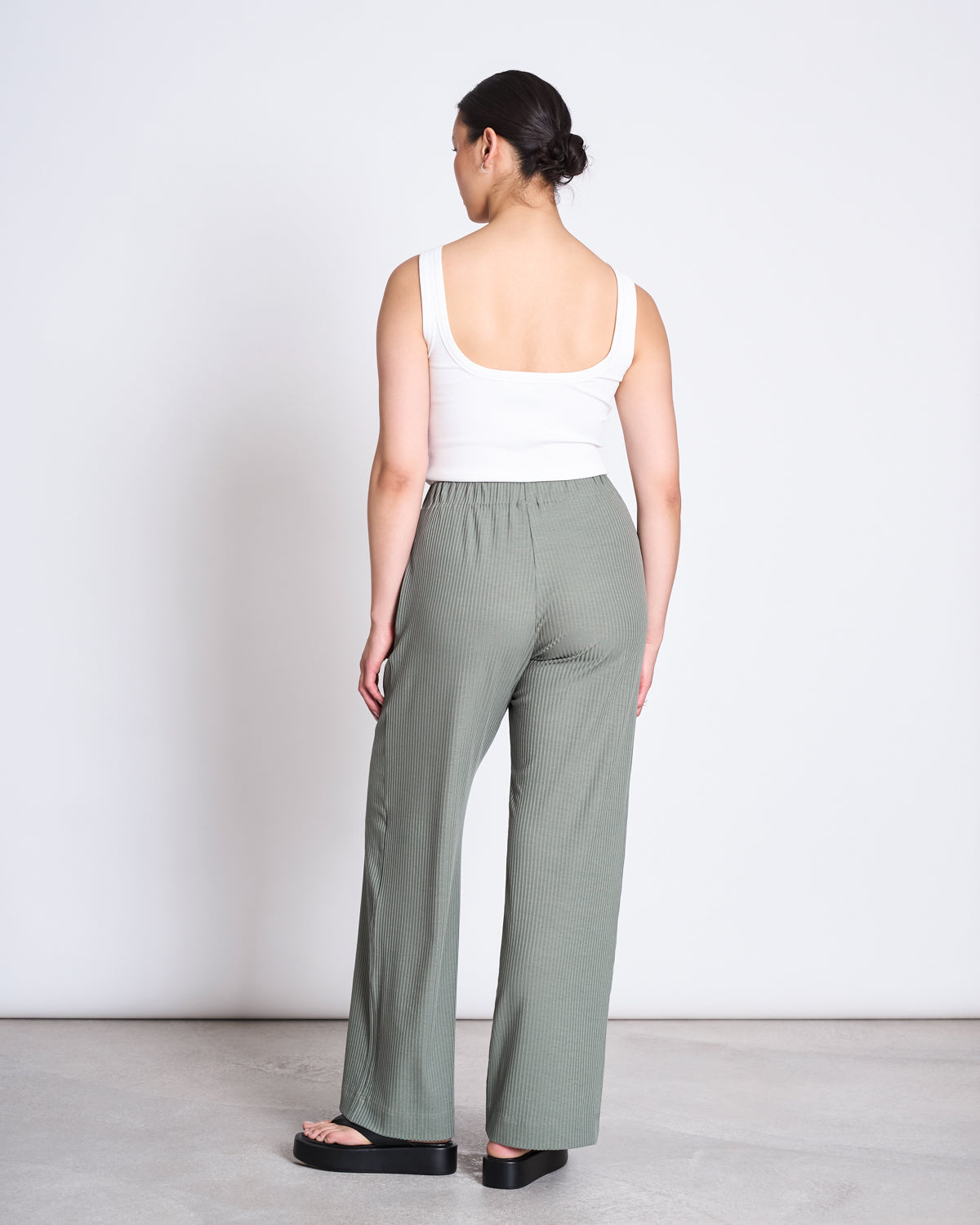 TENCEL™ LYOCELL RIB PANTS SMILLA SEA SPRAY