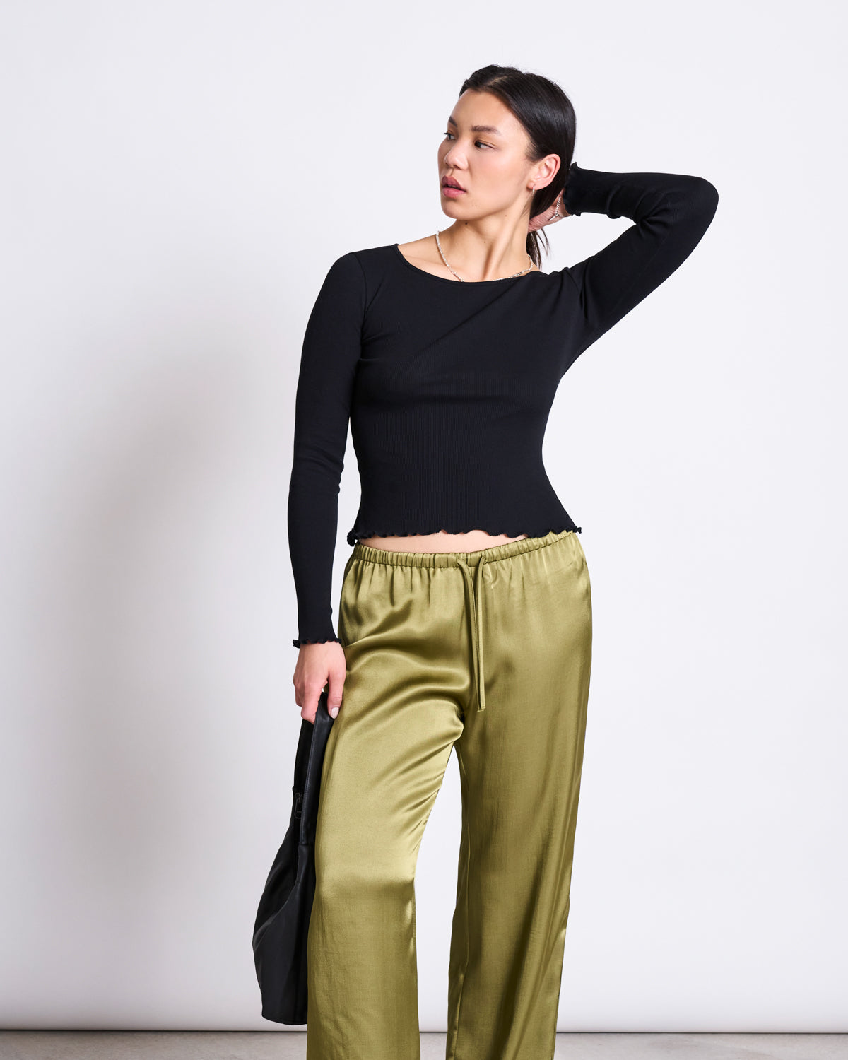 MINIRIB LONGSLEEVE AVERSA BLACK GOTS
