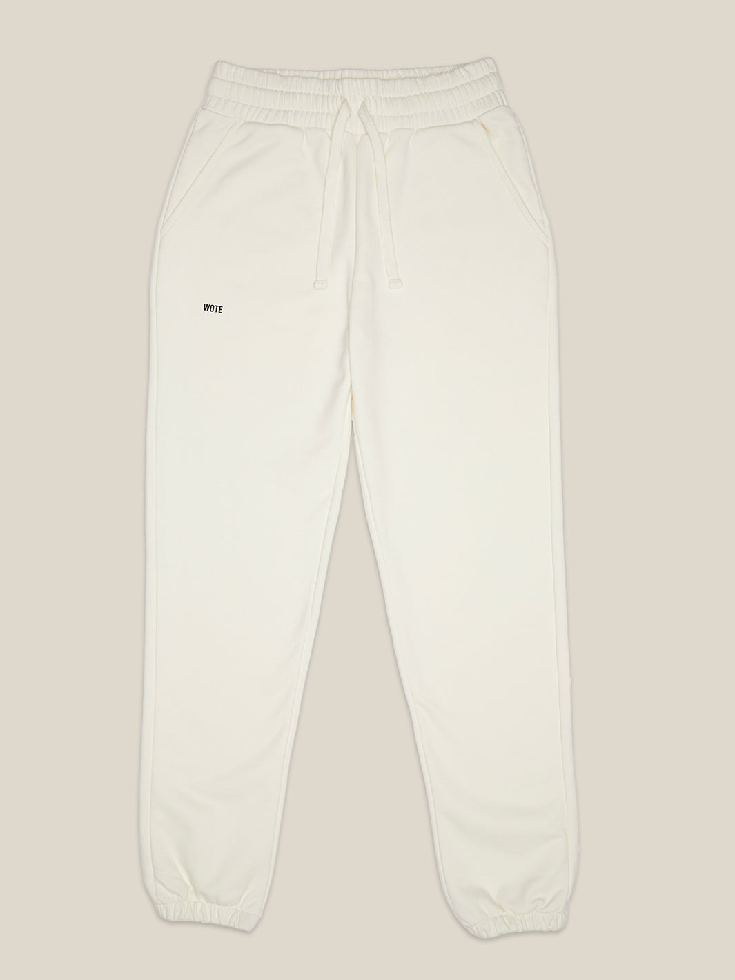 Damen Sweatpants off white reine Bio Baumwolle hergestellt in Portugal
