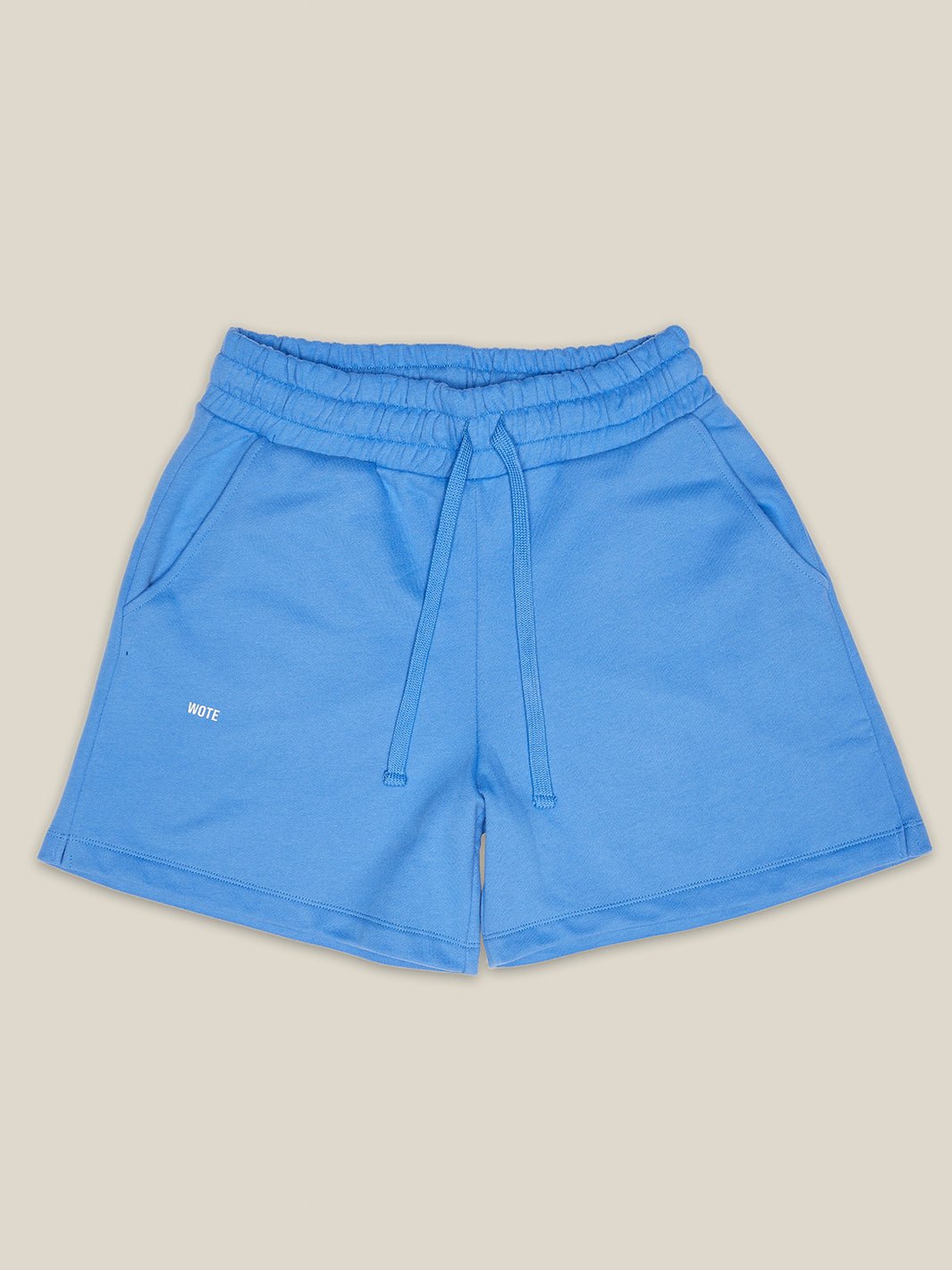 Frauen Sweatshort in Farbe blau aus 100% Bio Baumwolle, fair produziert in Portugal