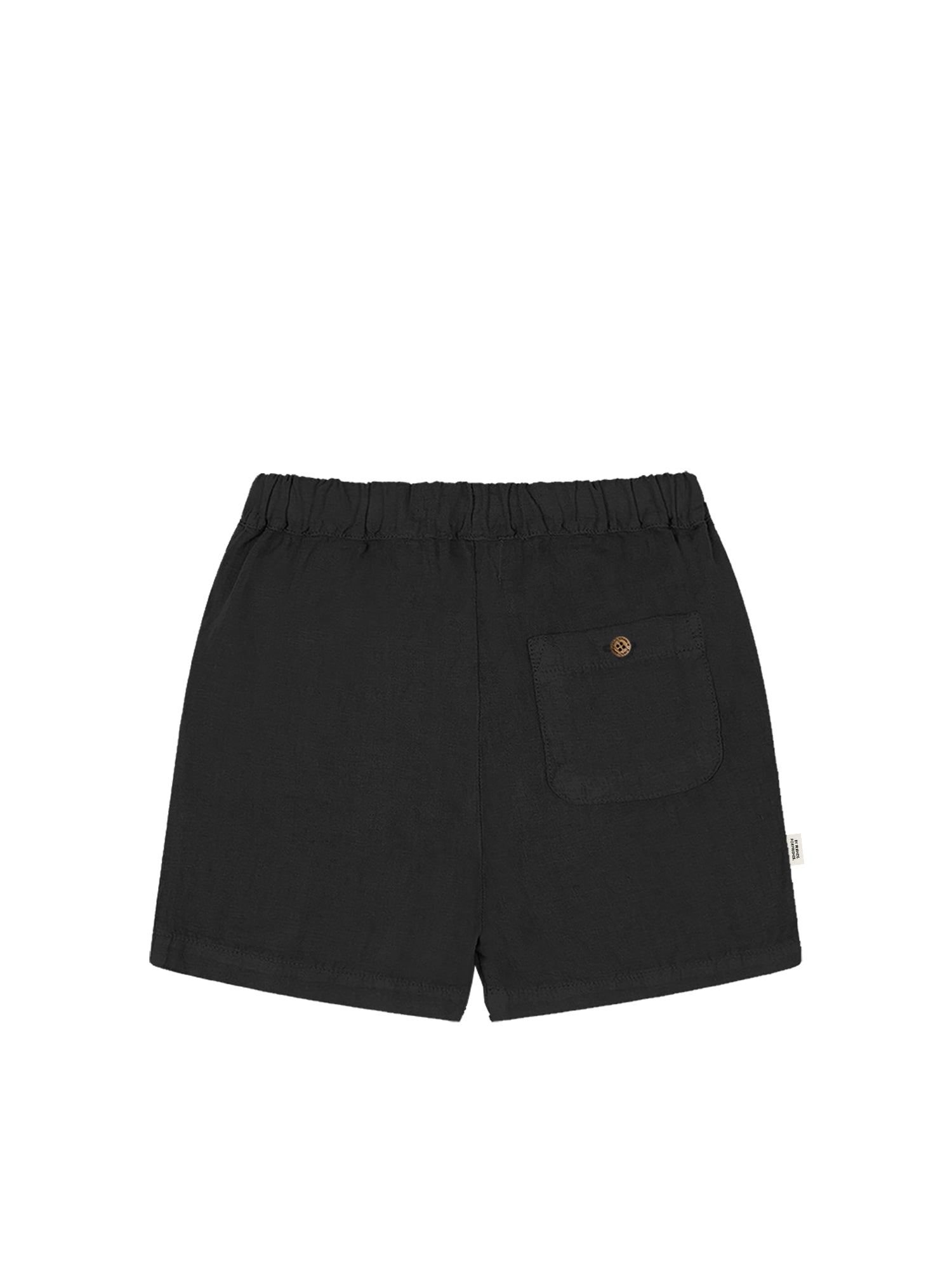 Männer Leinenshorts - schwarz