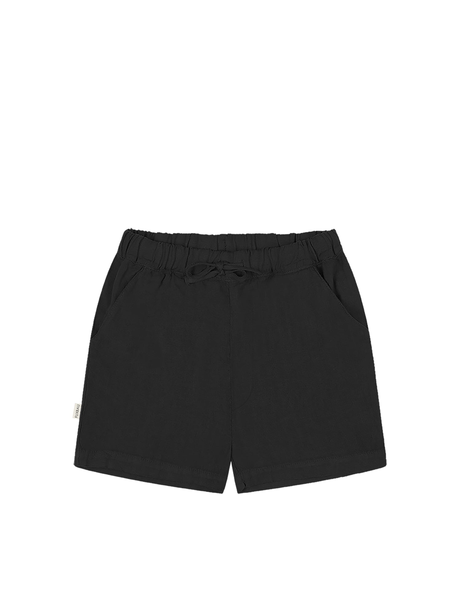 Männer Leinenshorts - schwarz