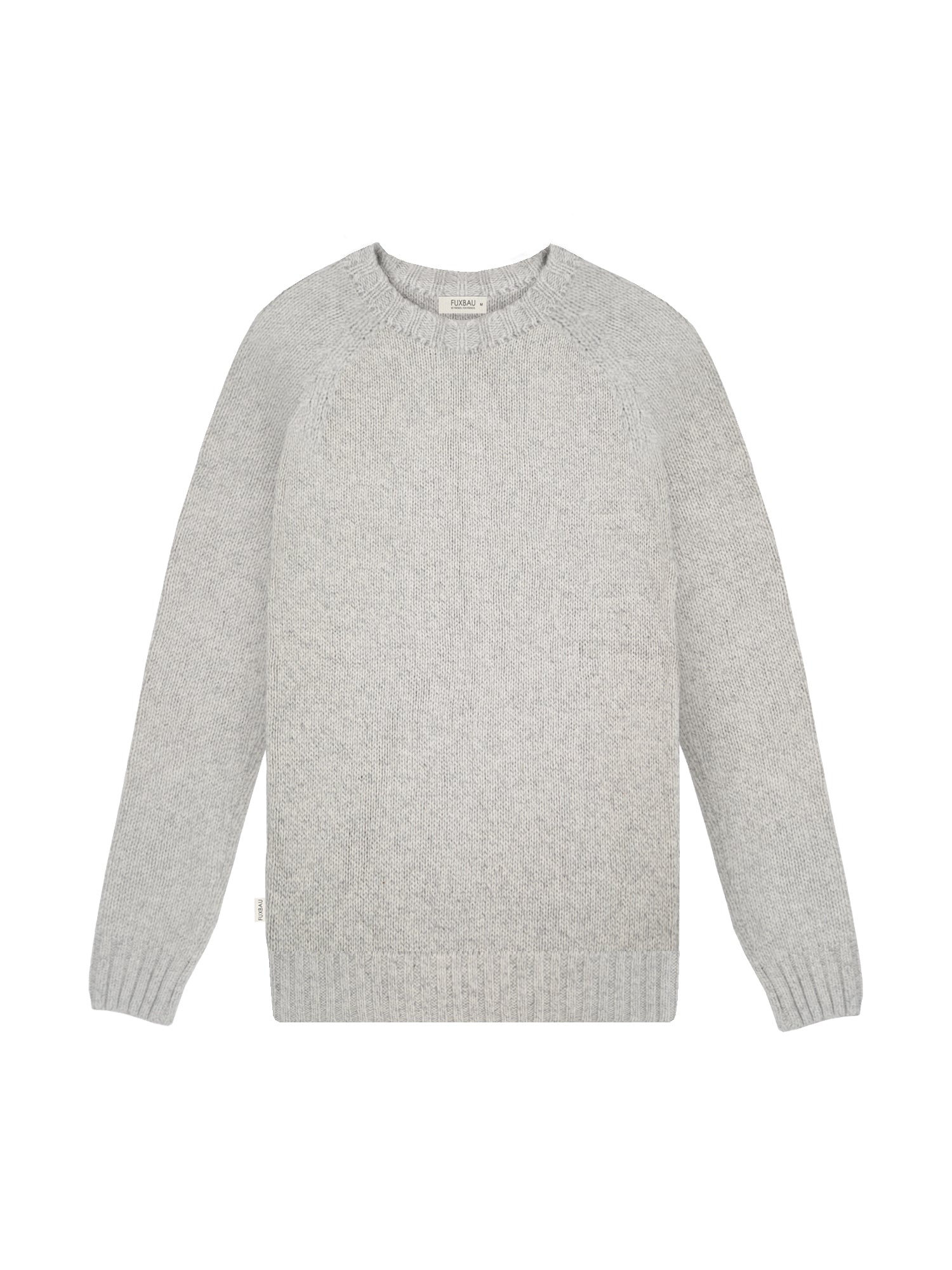 Nachhaltiger Männer Merino Strickpullover in grau aus 100% Merinowolle und fair in Deutschland hergestellt