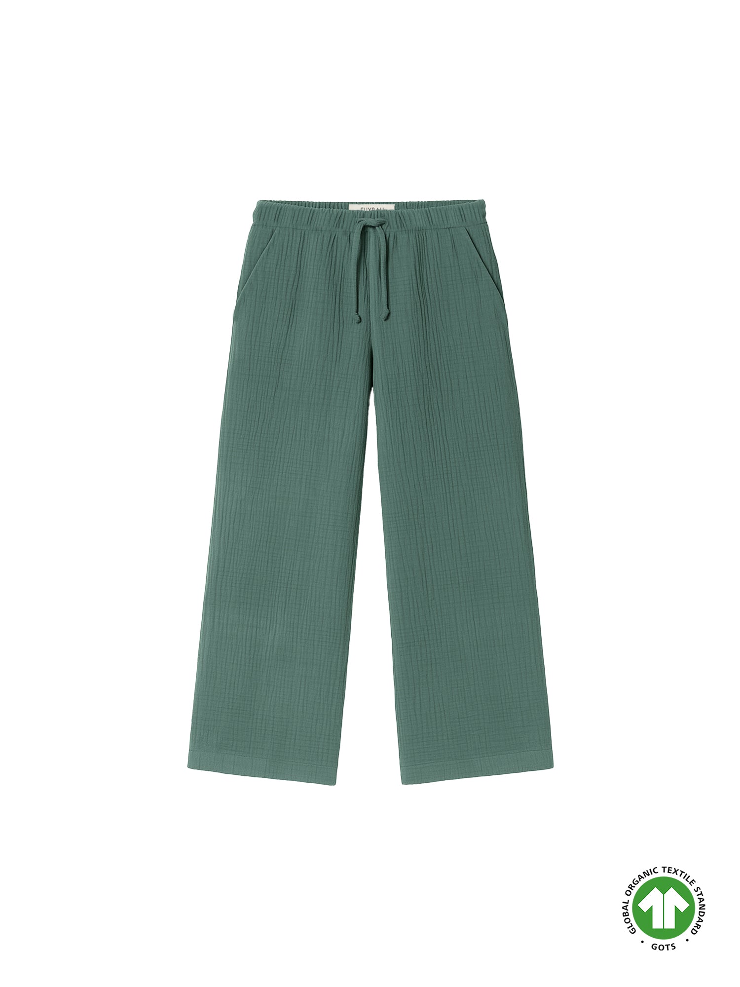 Frauen Musselin Hose - grün