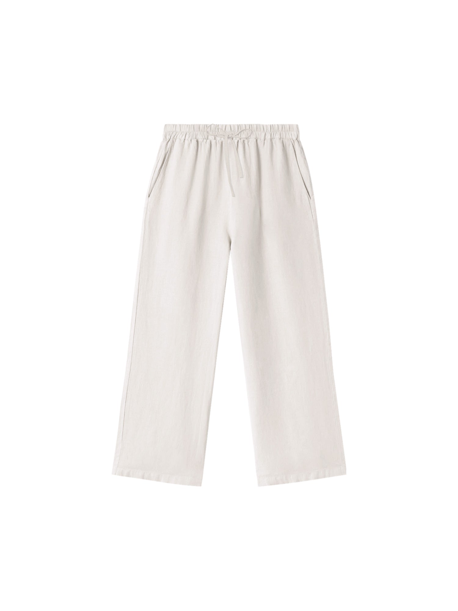 Frauen Leinenhose - cremeweiß
