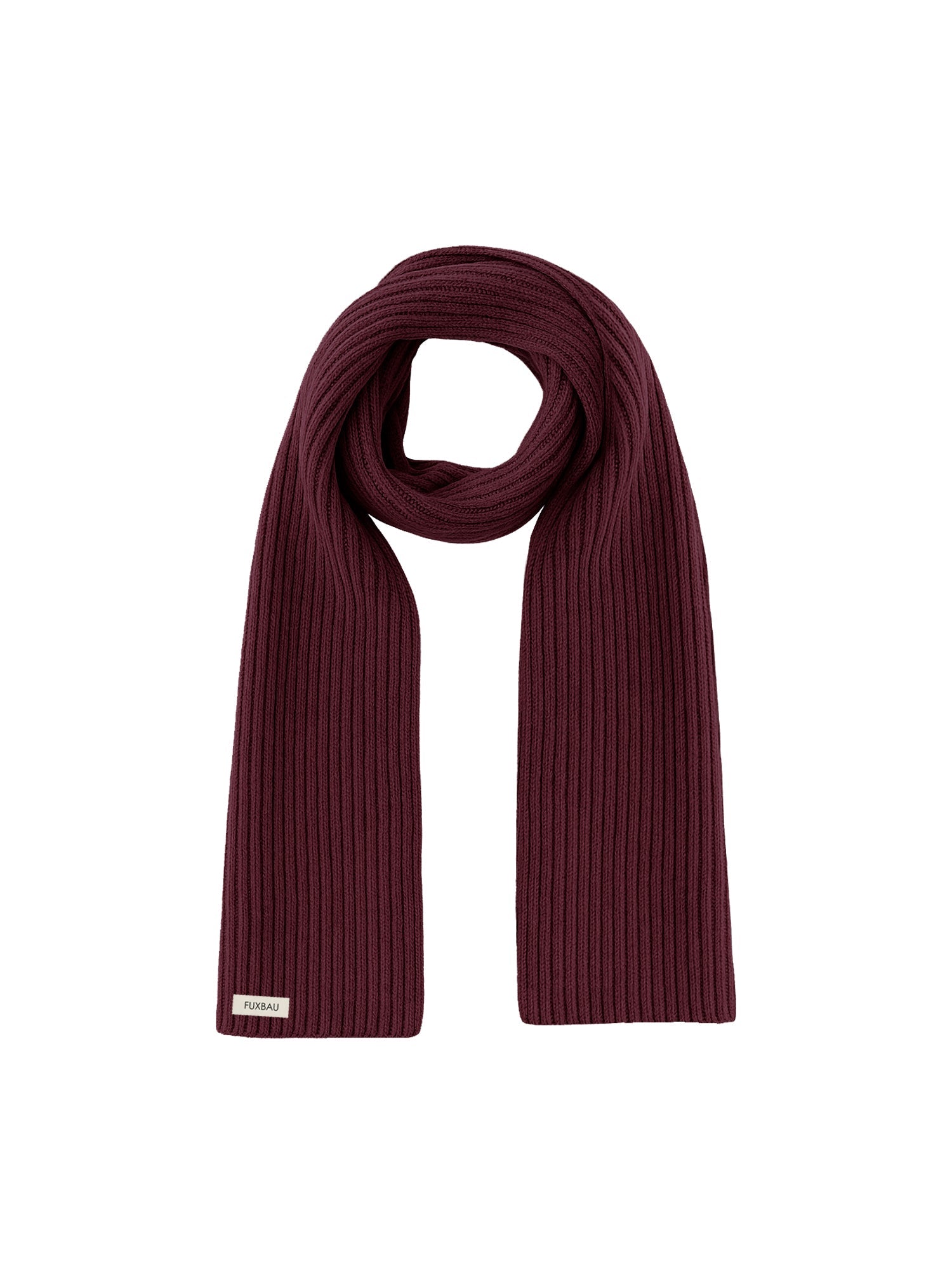 Merino Schal - bordeaux