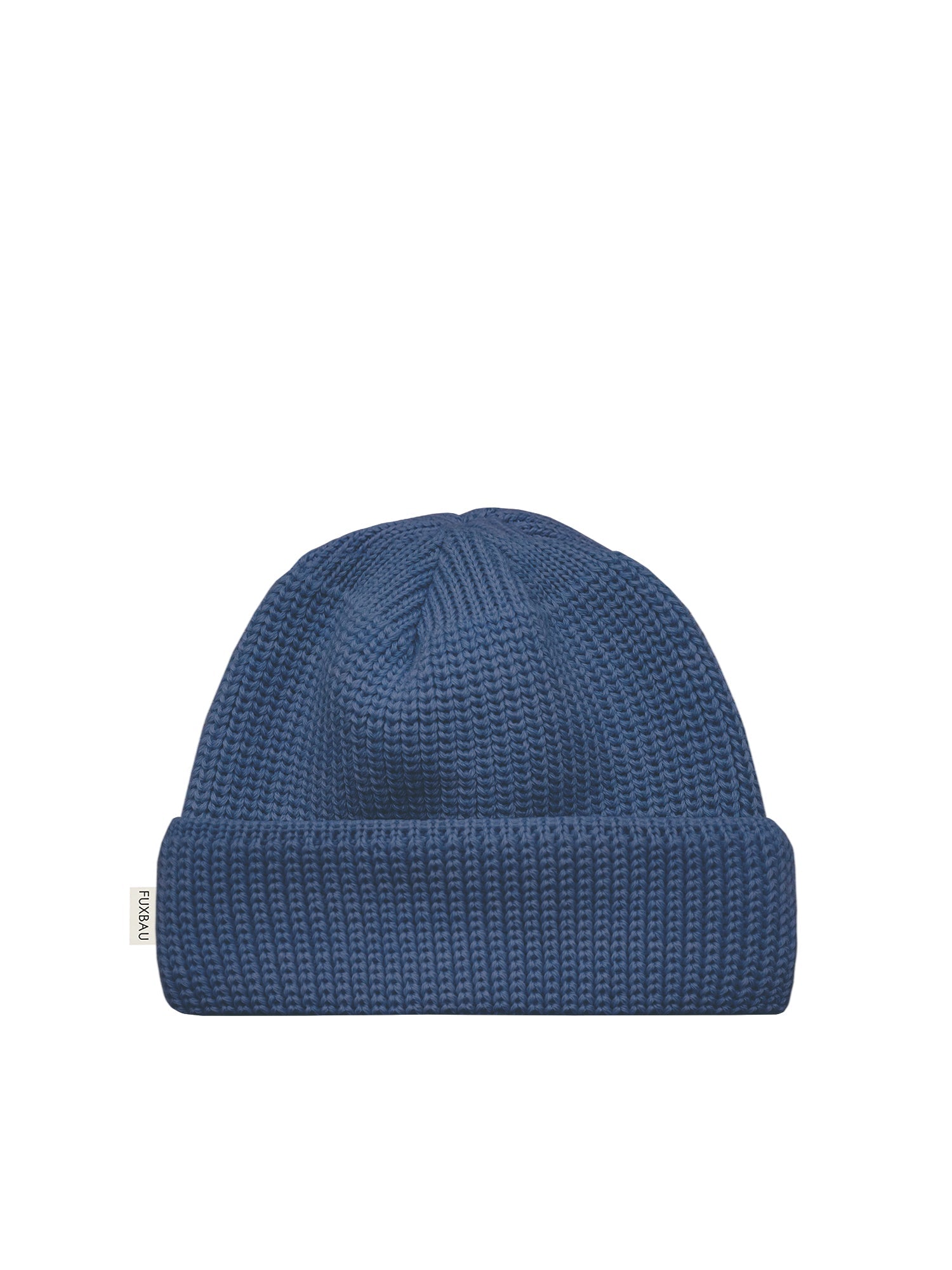 Kurze Merino Fischermütze - nachtblau