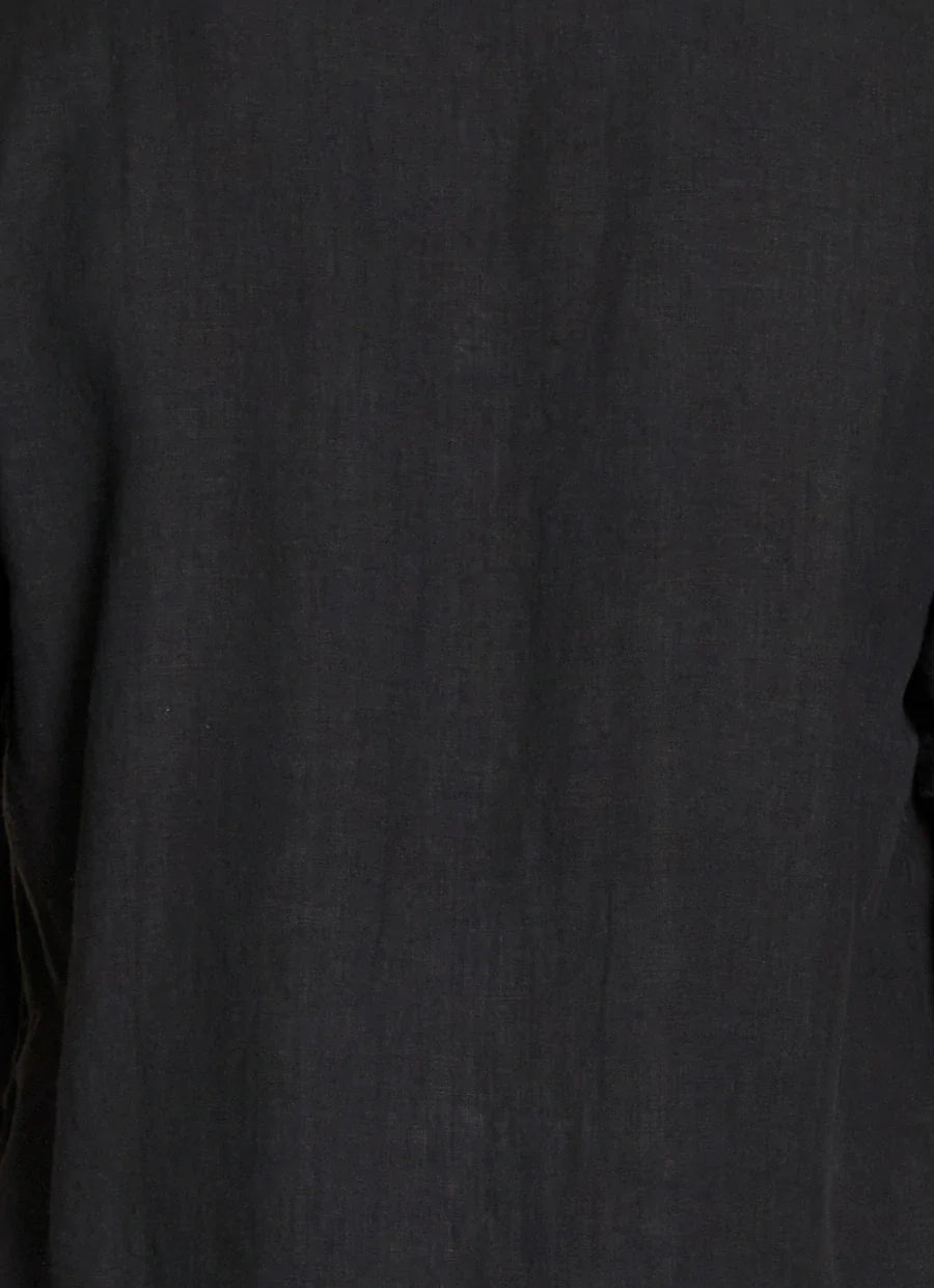 LINEN SHIRT MONS BLACK