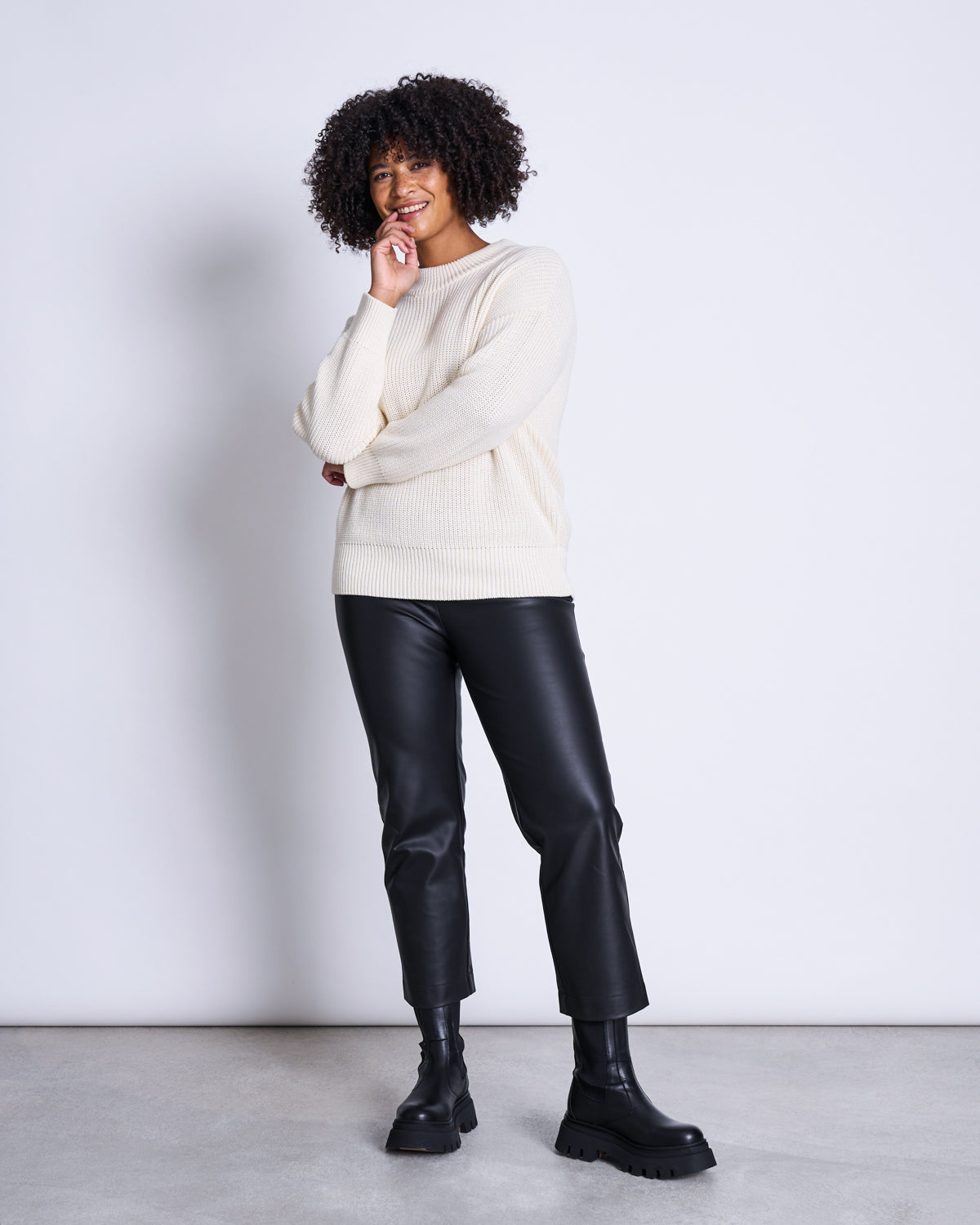KNIT JUMPER SOHO OFFWHITE