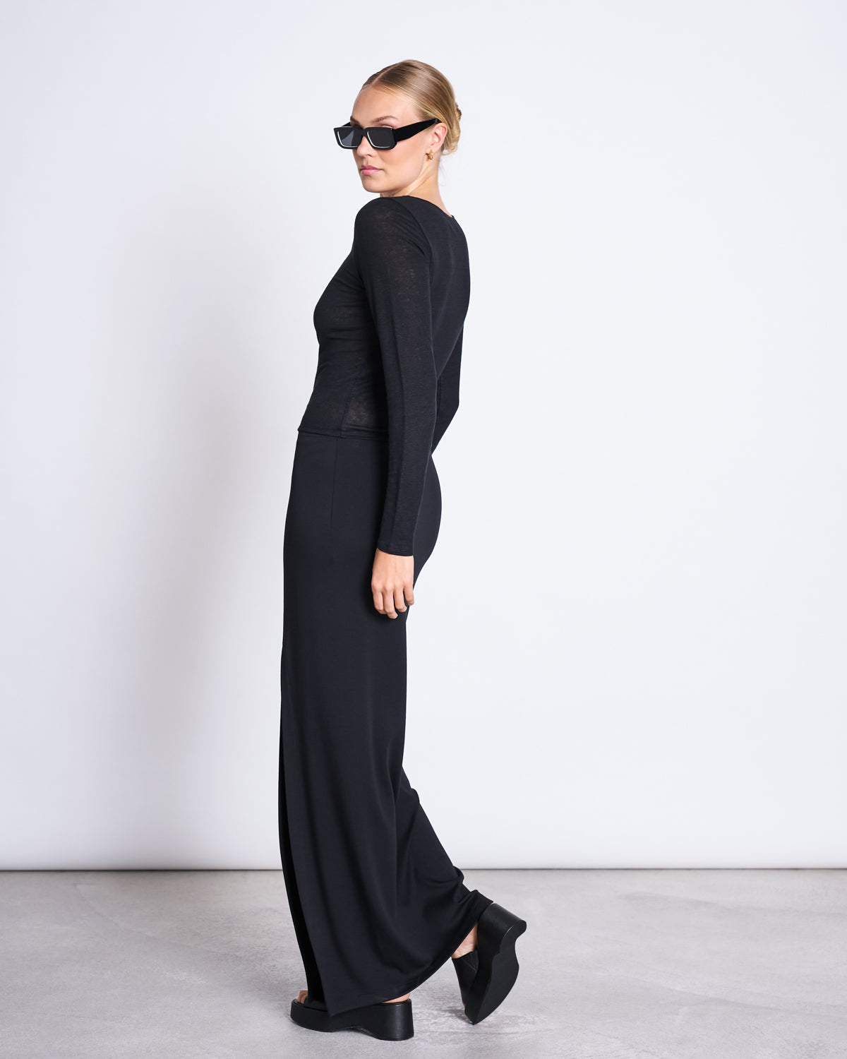MAXI SKIRT LUSTA BLACK