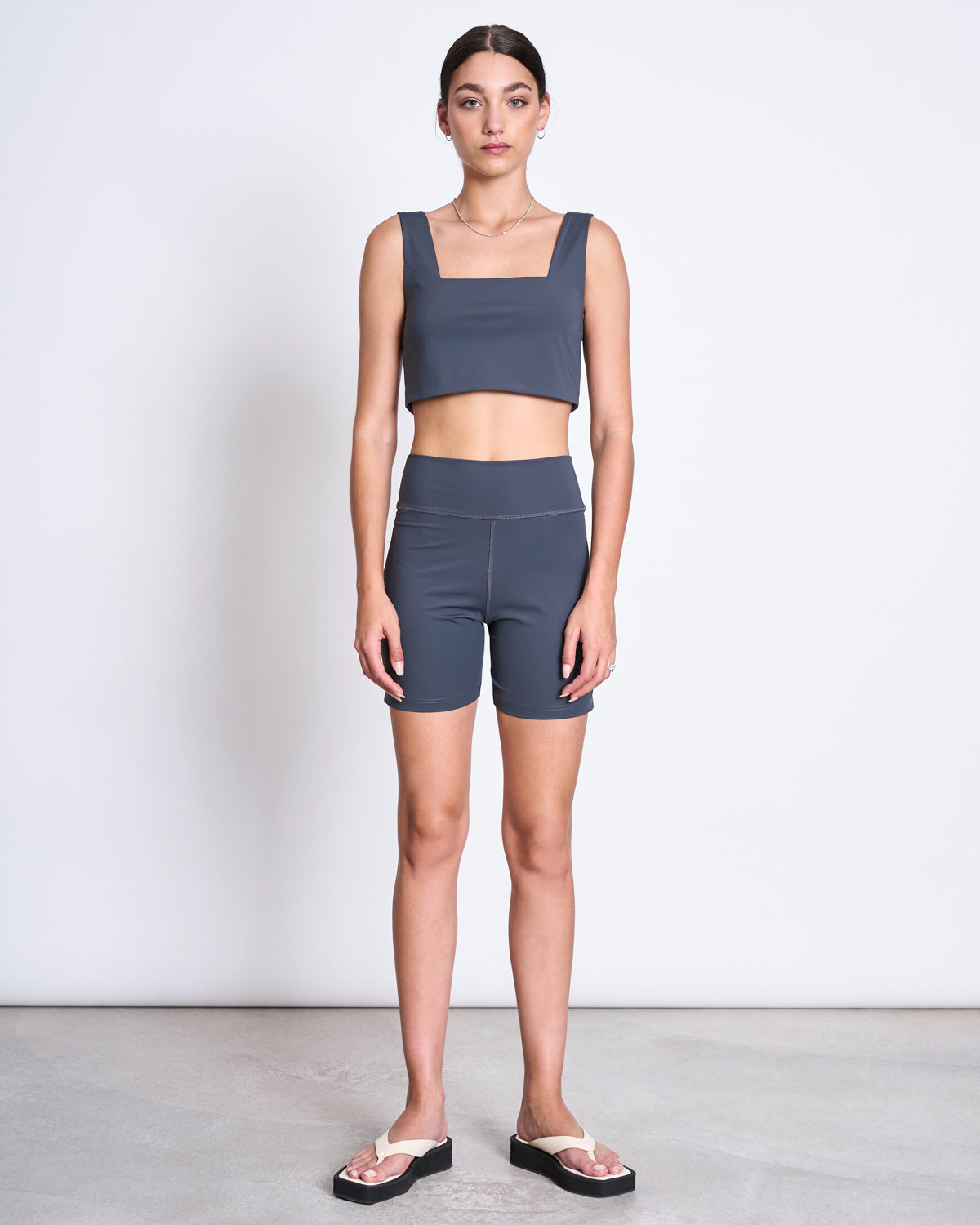 ACTIVE BIKER SHORTS CRAIL SOLID GREY