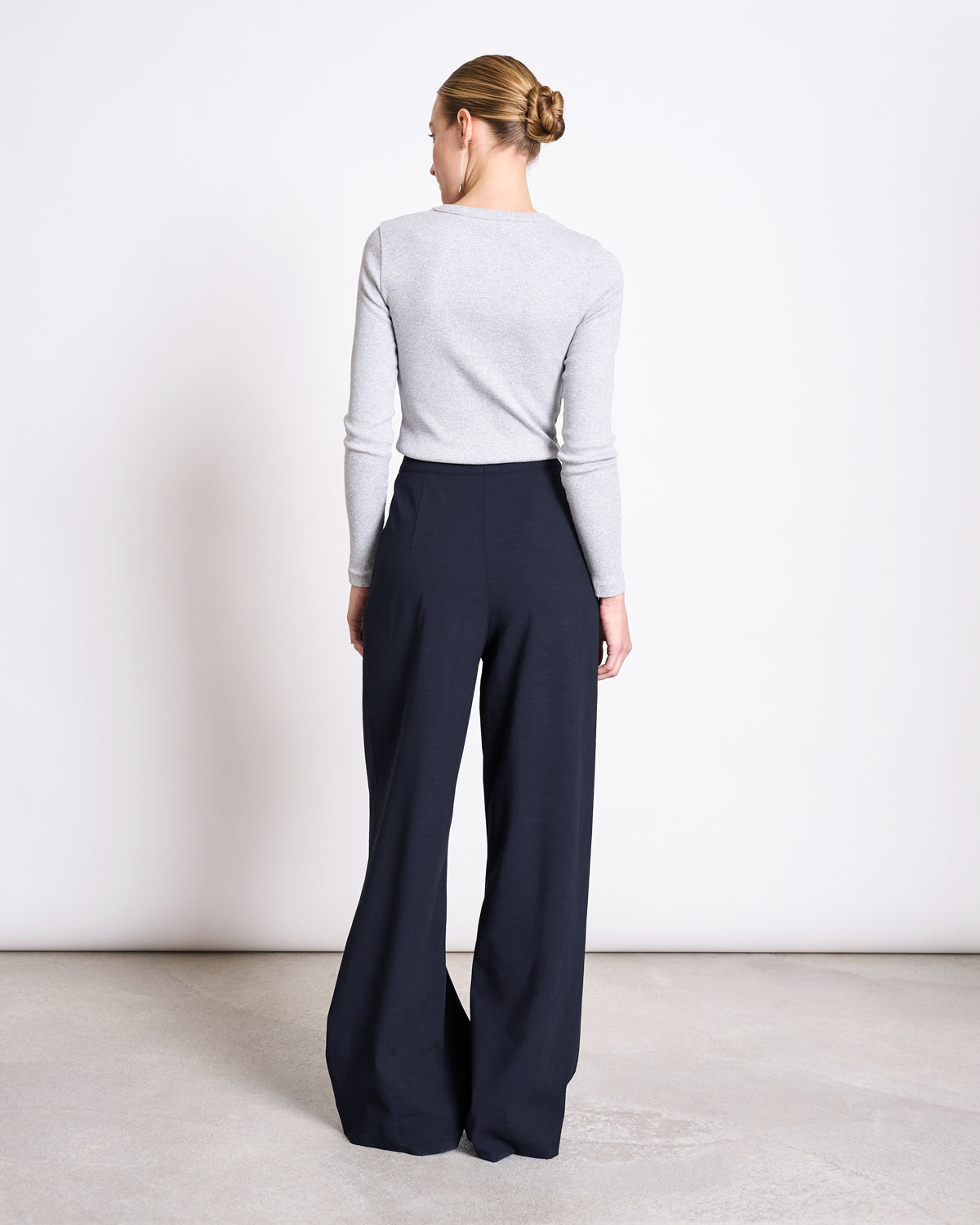 RIB LONGSLEEVE MURI LIGHT GREY GOTS