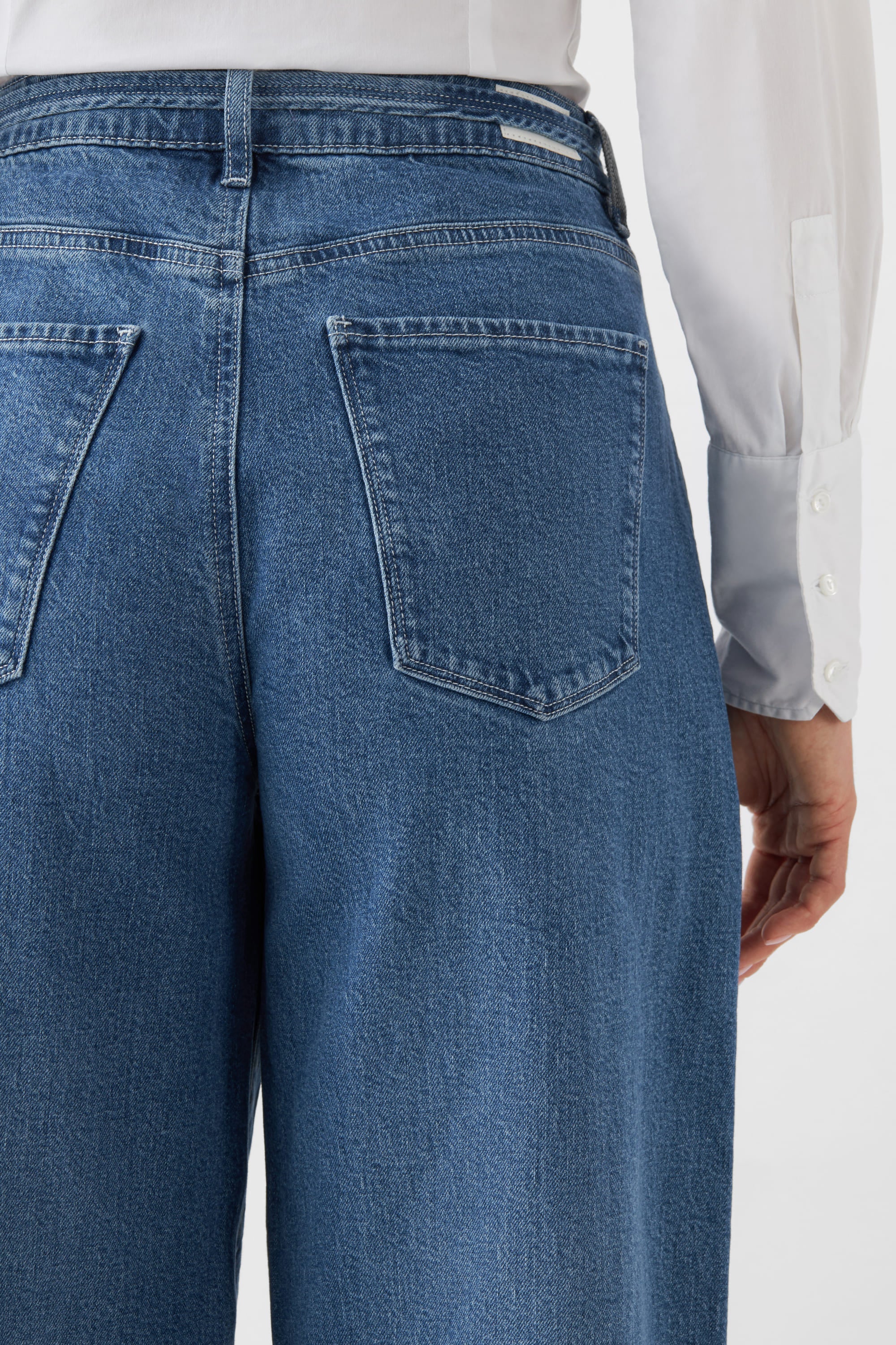 BLAZE High Waist - Super Wide Leg - Medium Blue