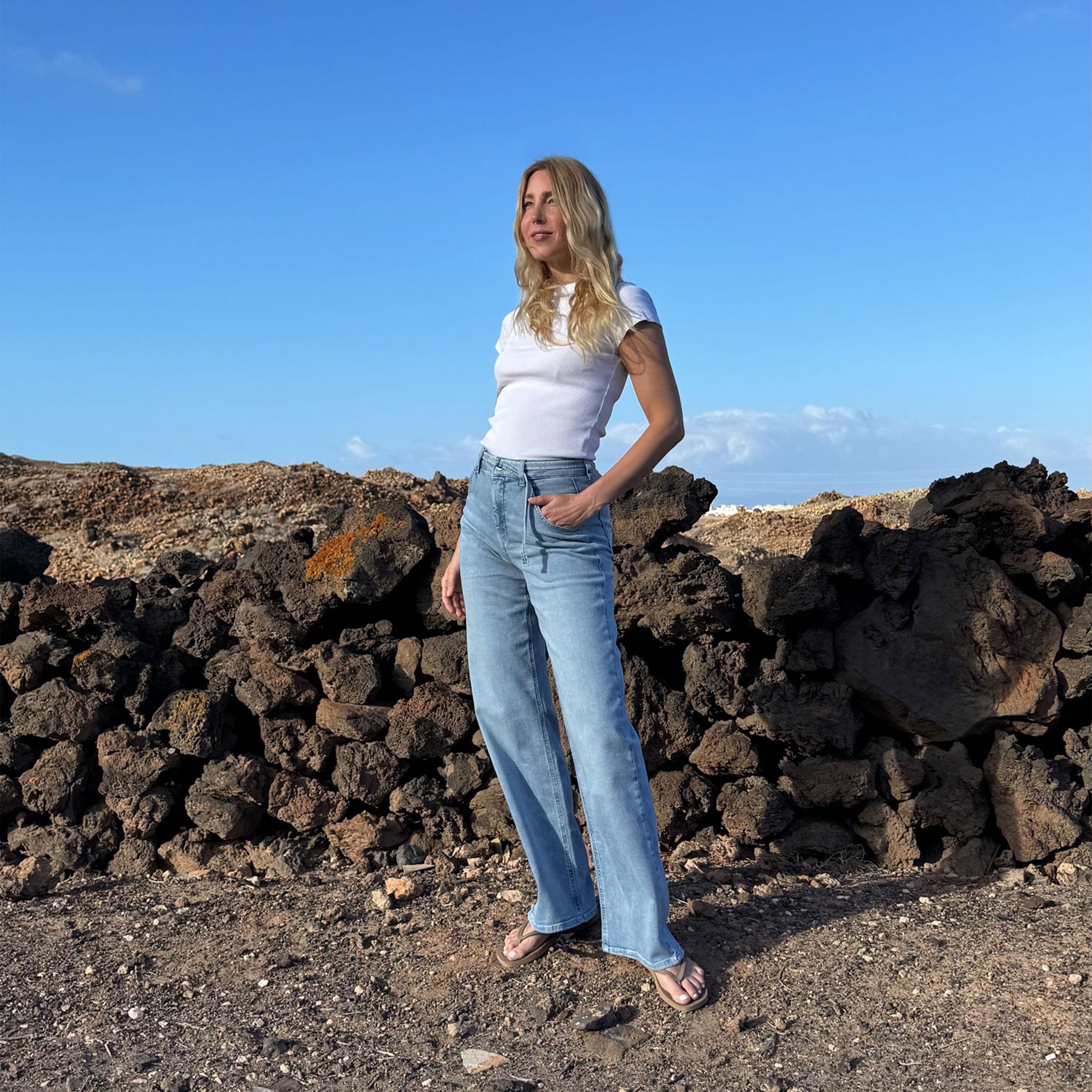 BLINK High Waist Wide - Light Blue