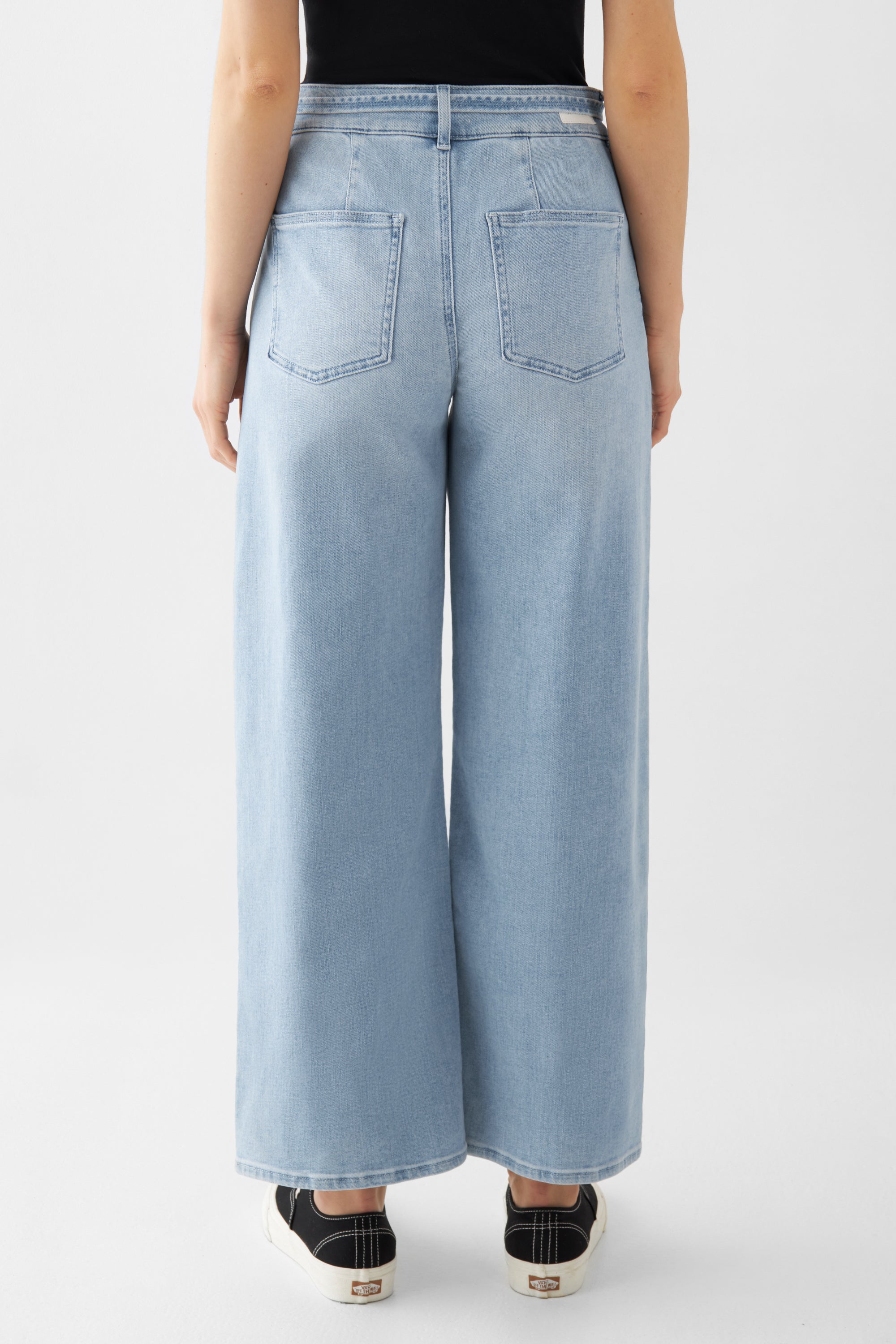 BLINK High Waist Culotte Jeans - Light Blue