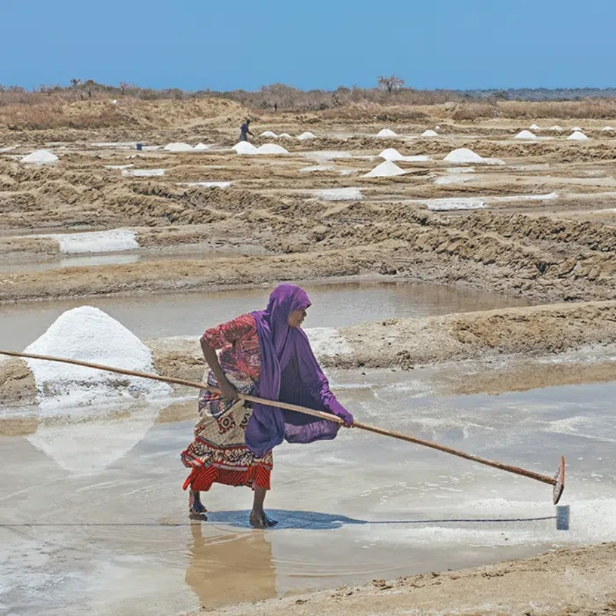 Salzgewinnung in Mozambique