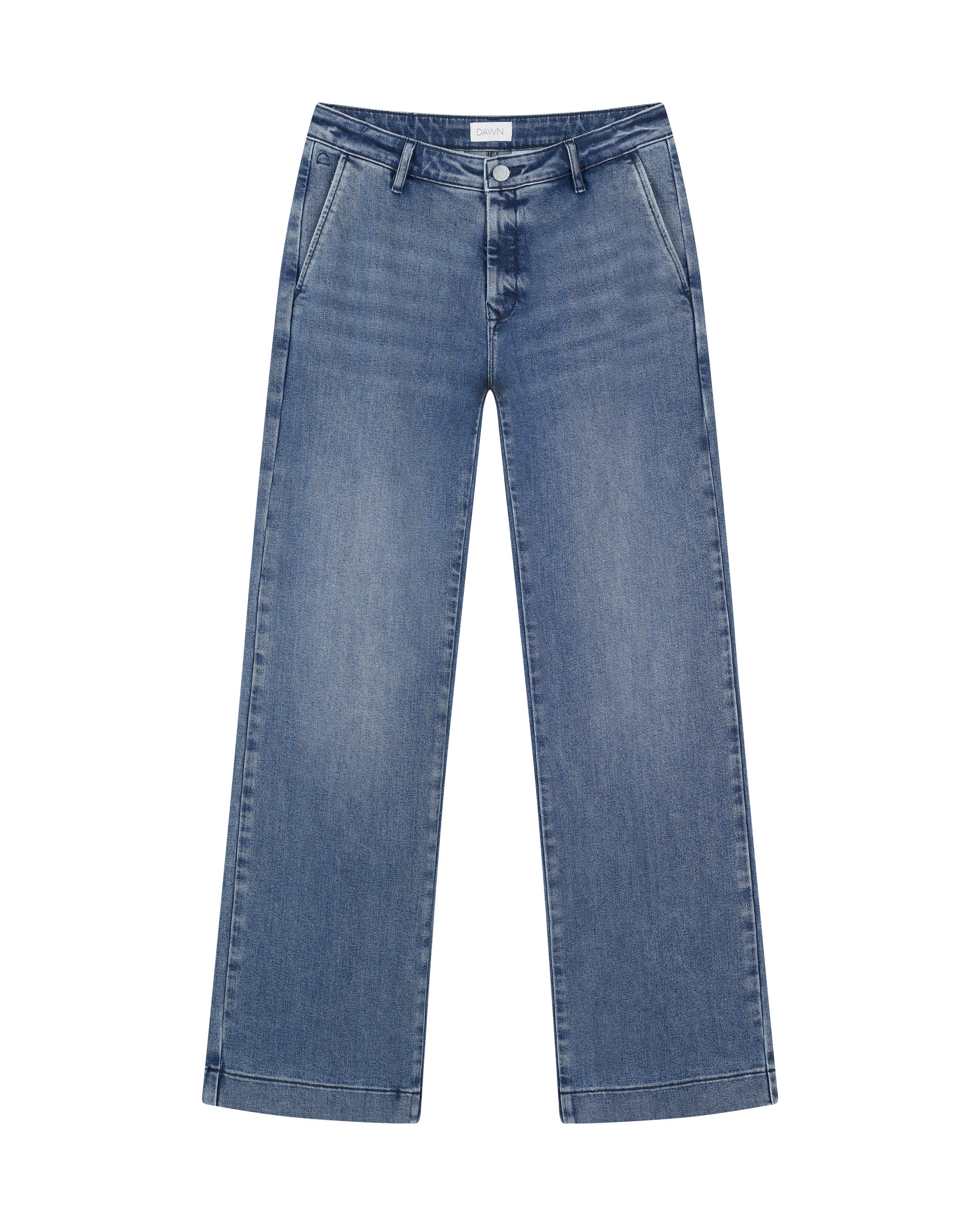 GLOW Flared Soft Tencel - Denim Chino - Medium Blue