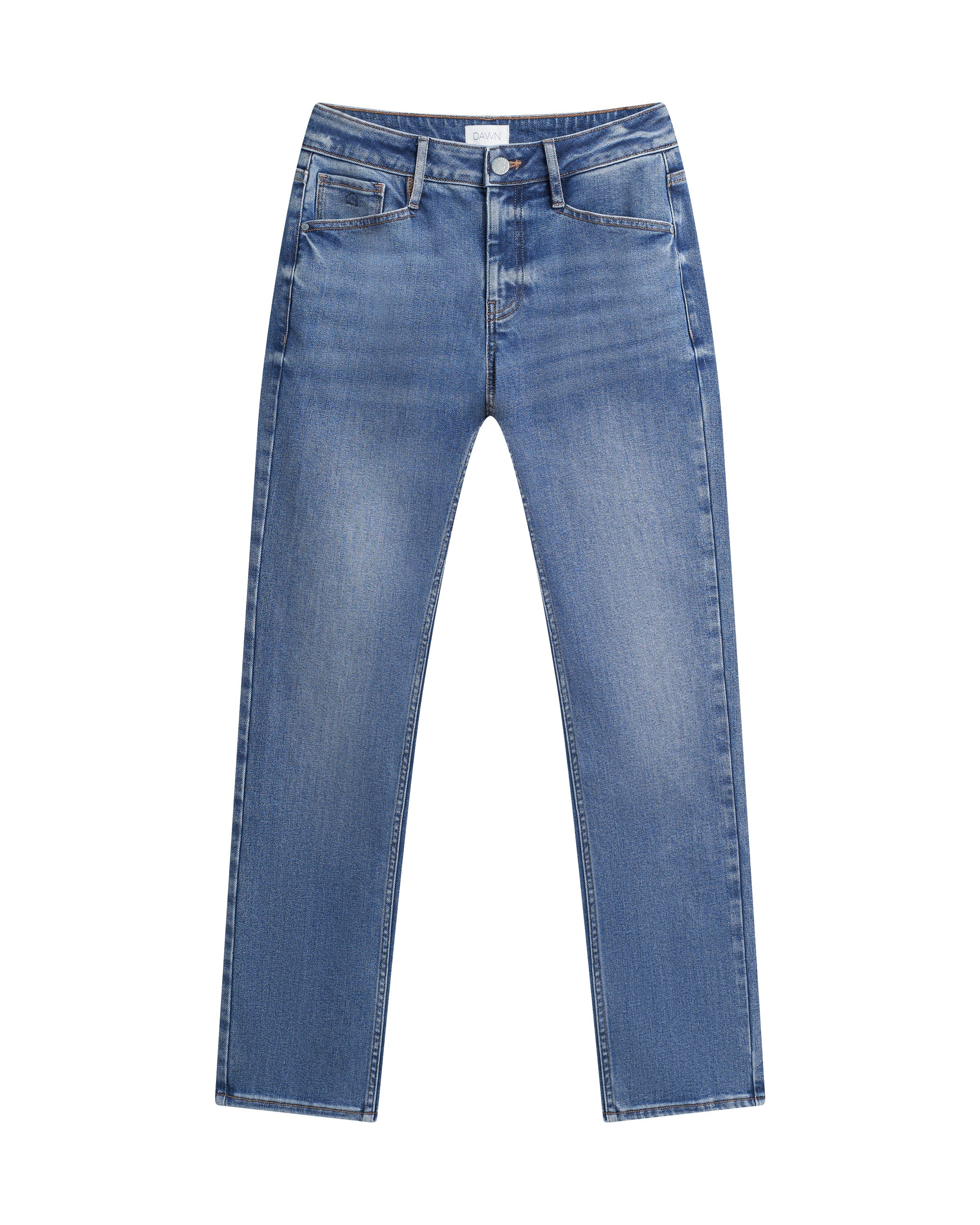 SUNSET Regular Slim Soft Tencel - Basic - Medium Blue