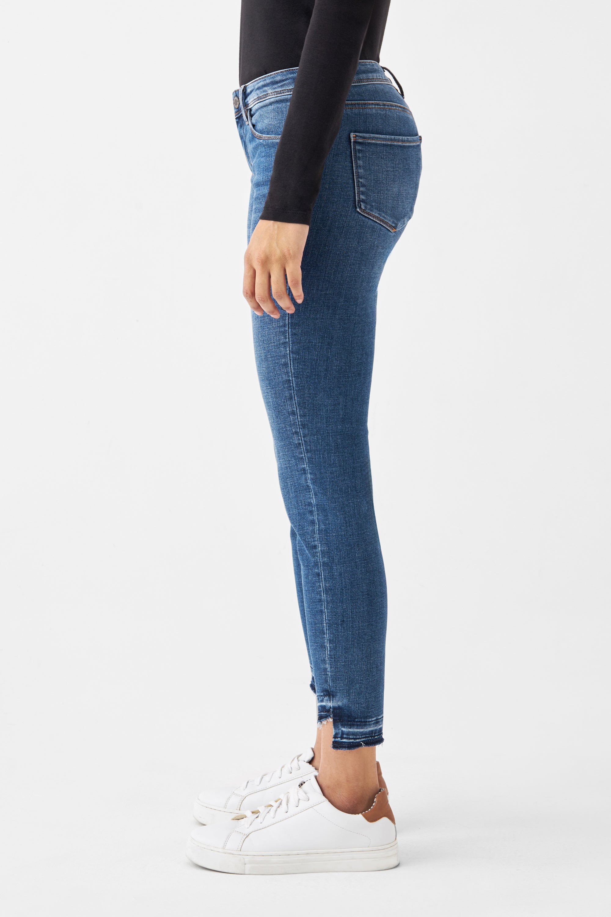 MID SUN Slim Comfortstretch - Design Details - Medium Blue