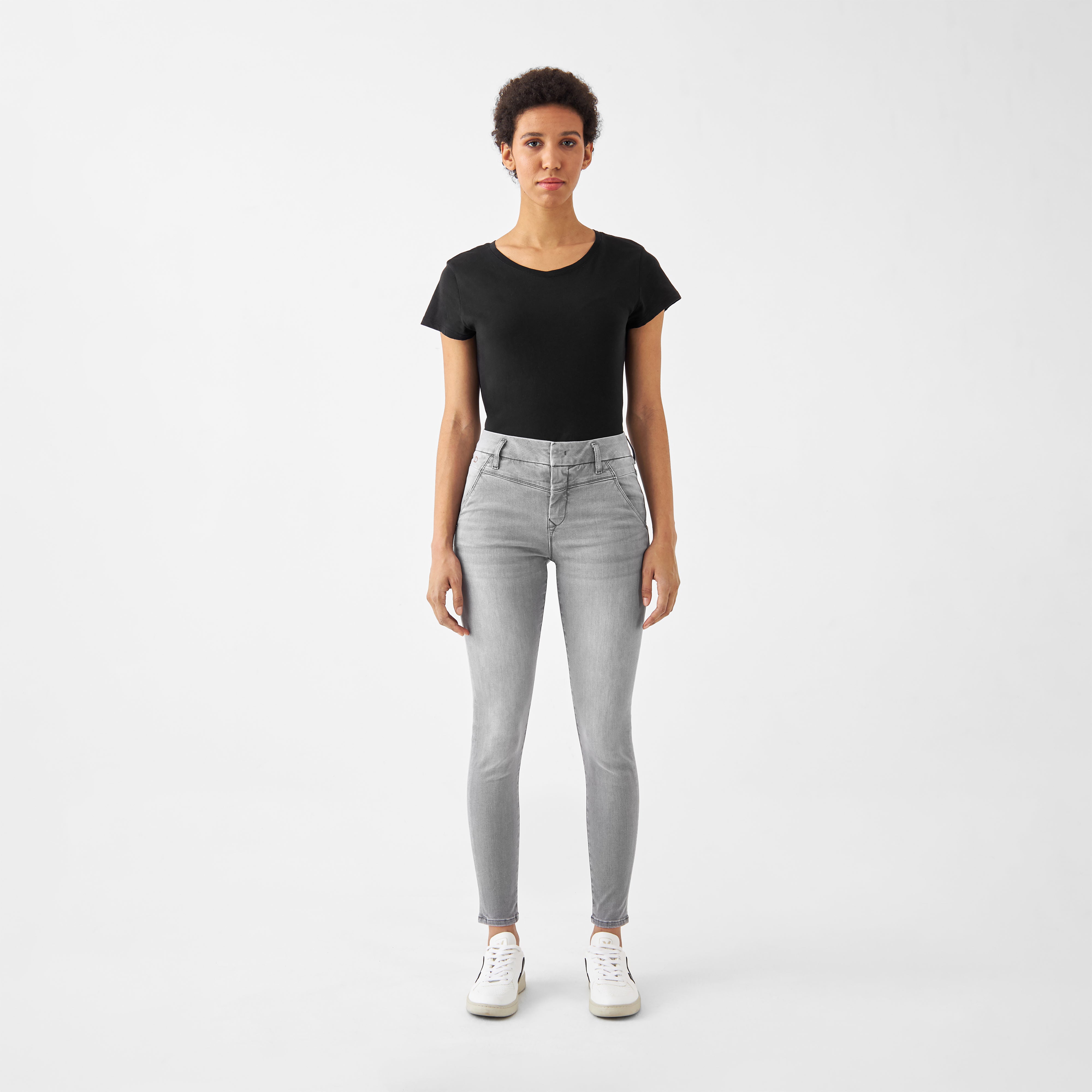 SUN UP Skinny Powerstretch - Design Details - Silver Denim