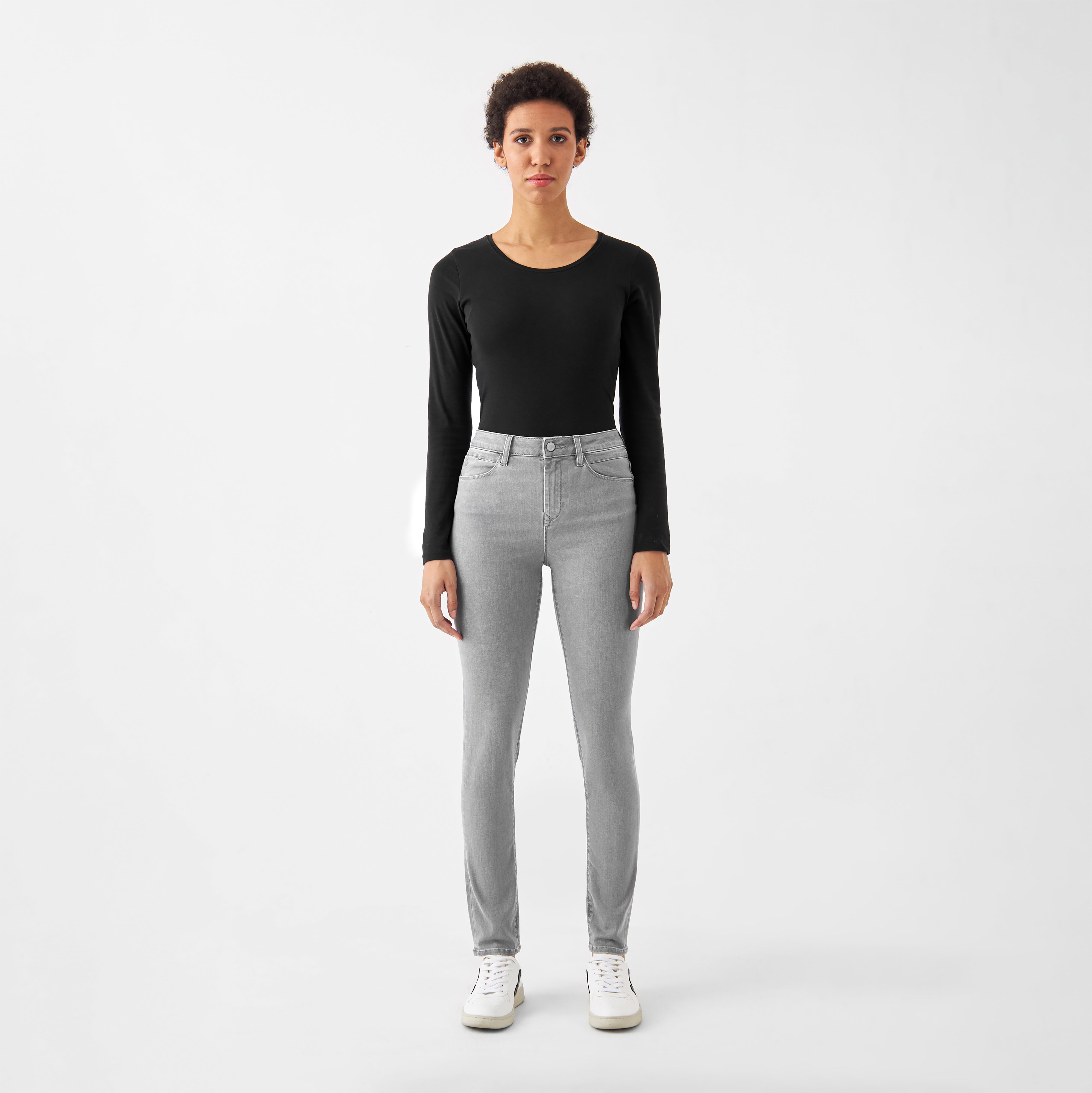SUN UP Skinny Powerstretch - Basic - Silver Denim
