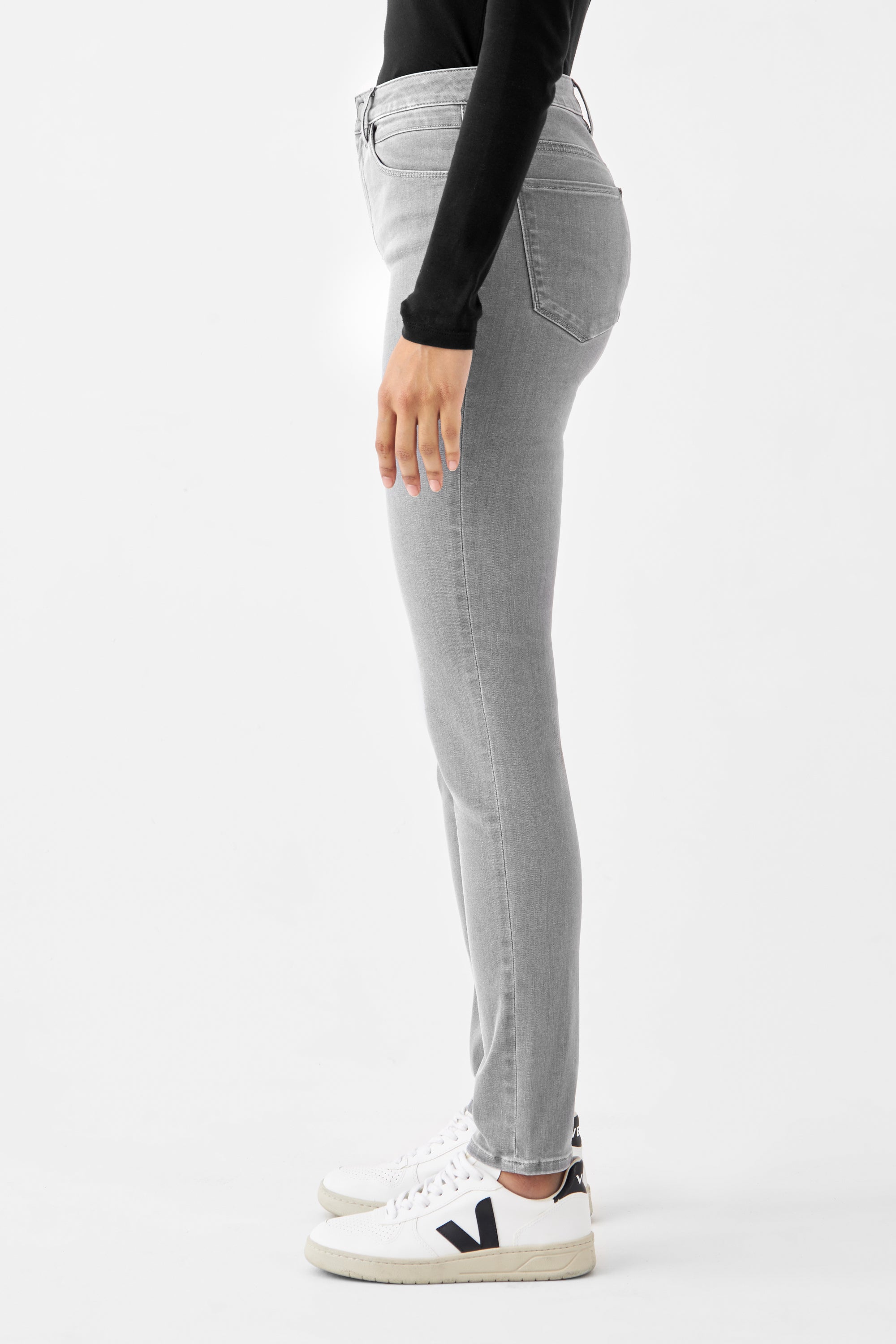 SUN UP Skinny Powerstretch - Basic - Silver Denim