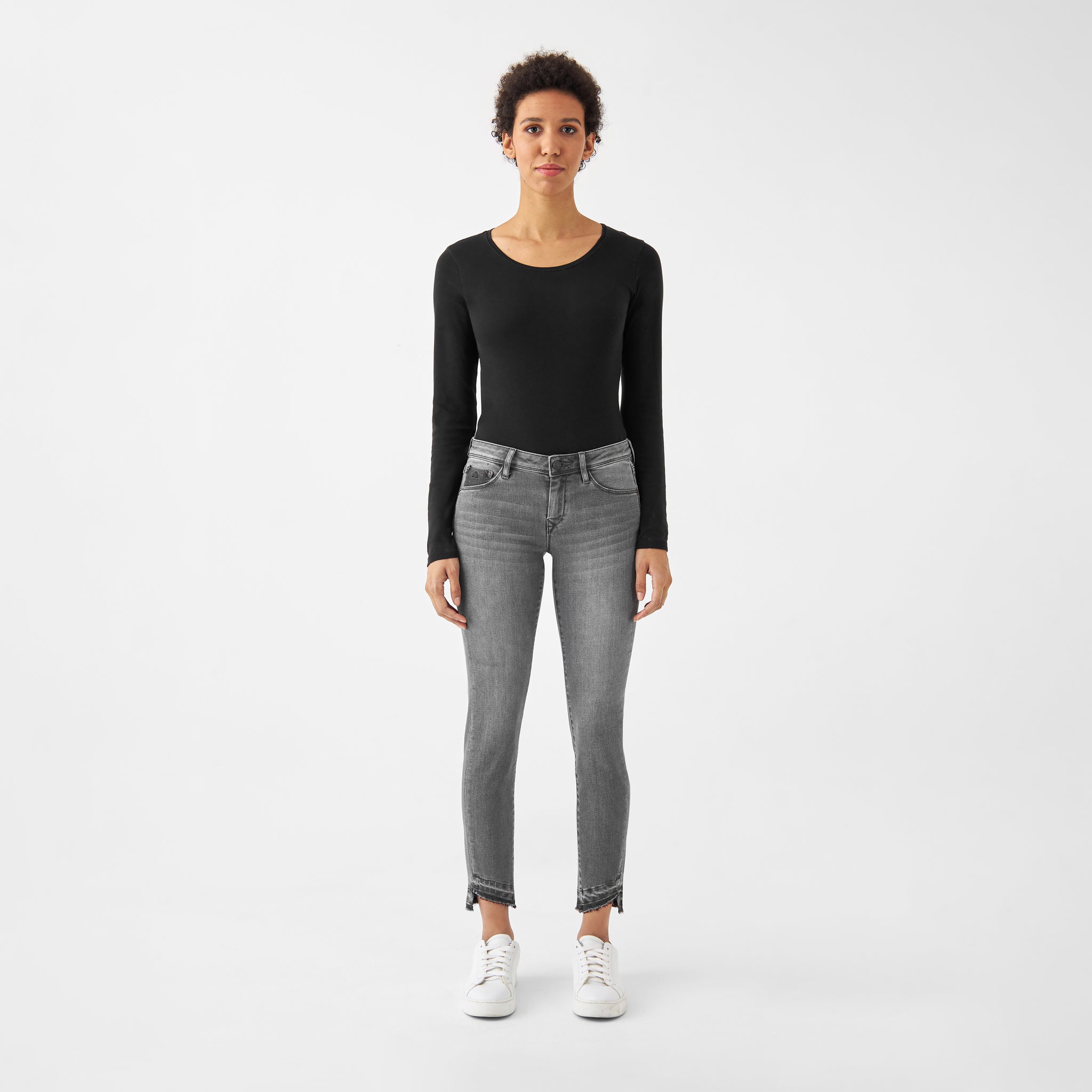 MID SUN Slim Comfortstretch - Design Details - Medium Grey