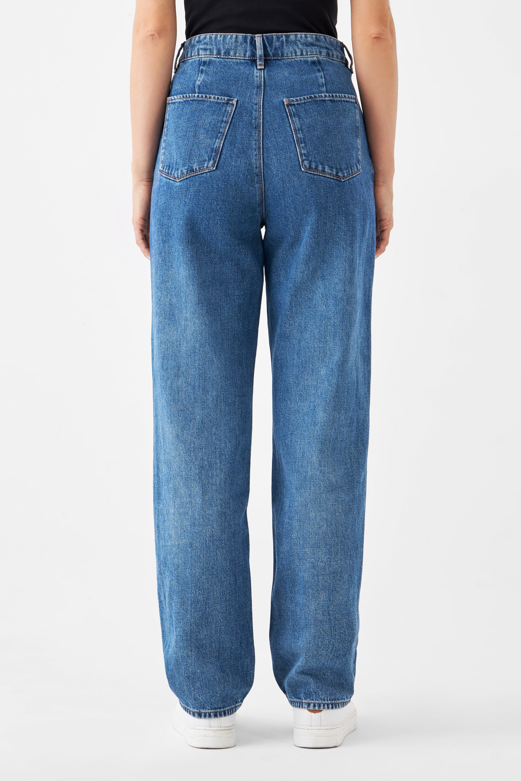 DAWN Wide Straight Non-Stretch - Minimal - Medium Blue