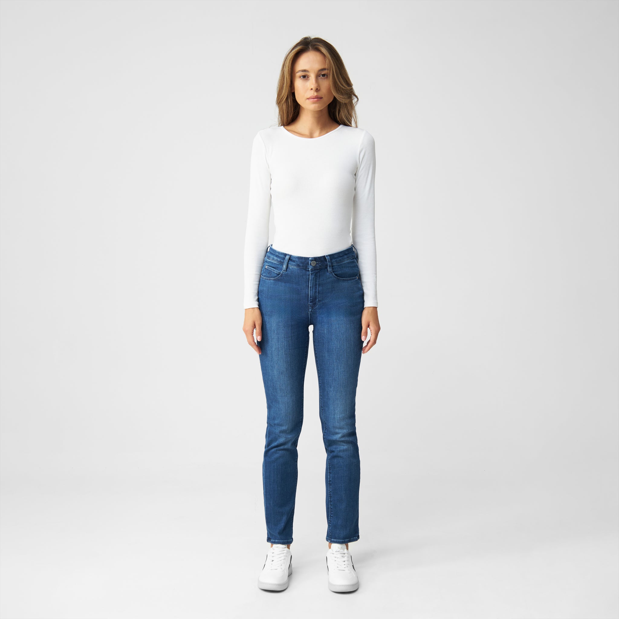 STELLAR Slim Comfortstretch - Classic - Medium Blue
