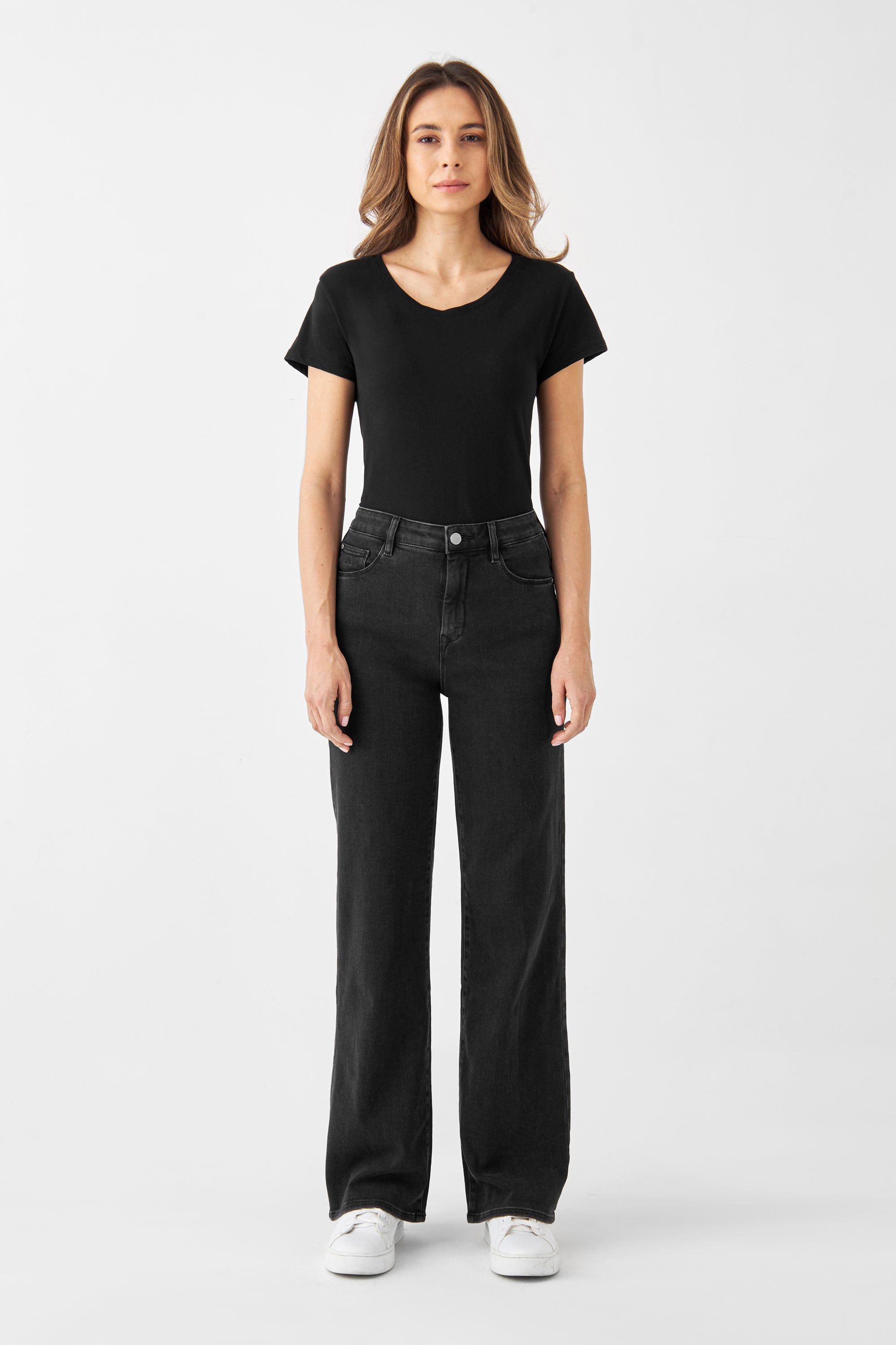 DEW Flared Soft Denim - Classic - Black Denim