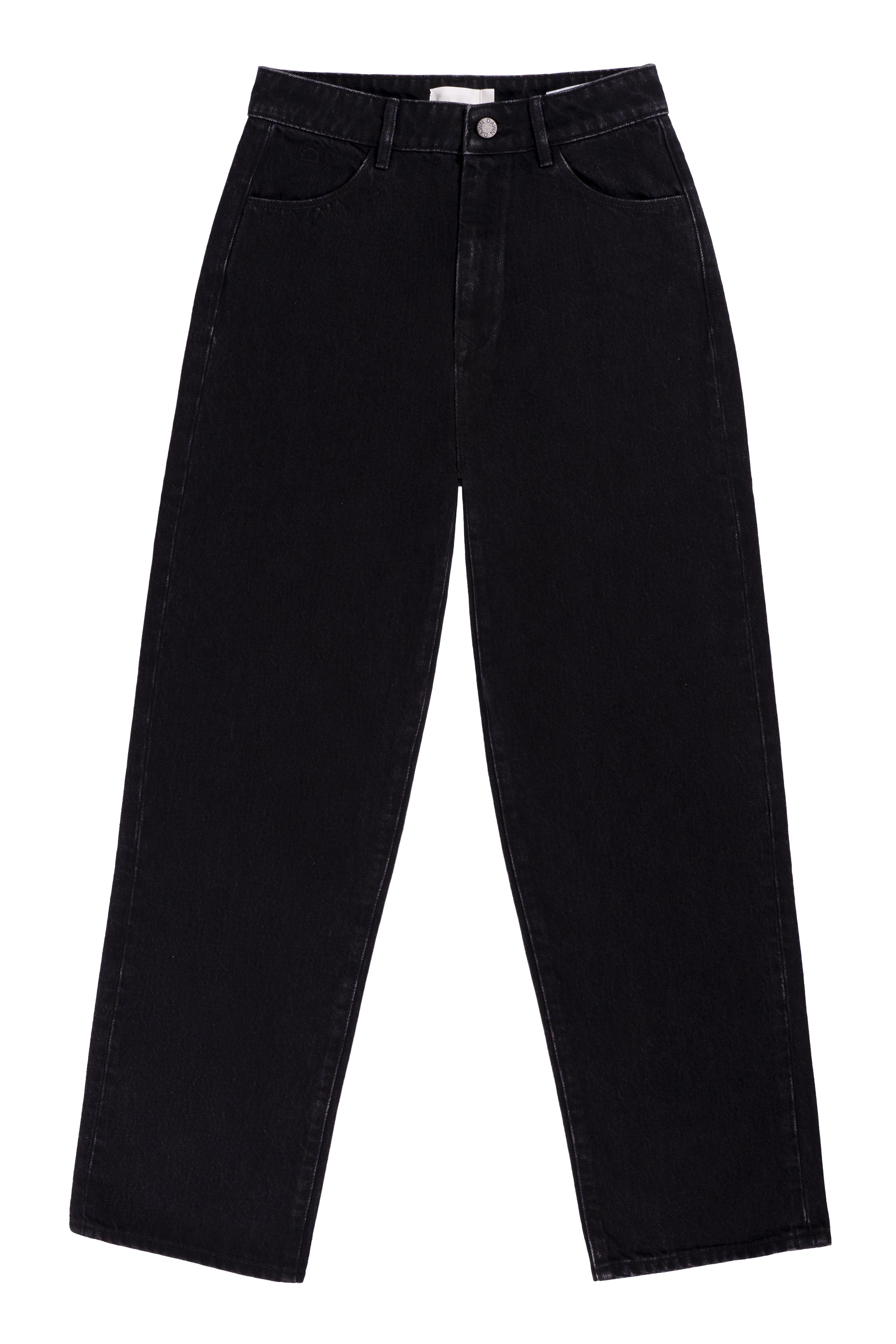 DAWN Wide Straight Cropped Non-Stretch - Minimal - Black Denim