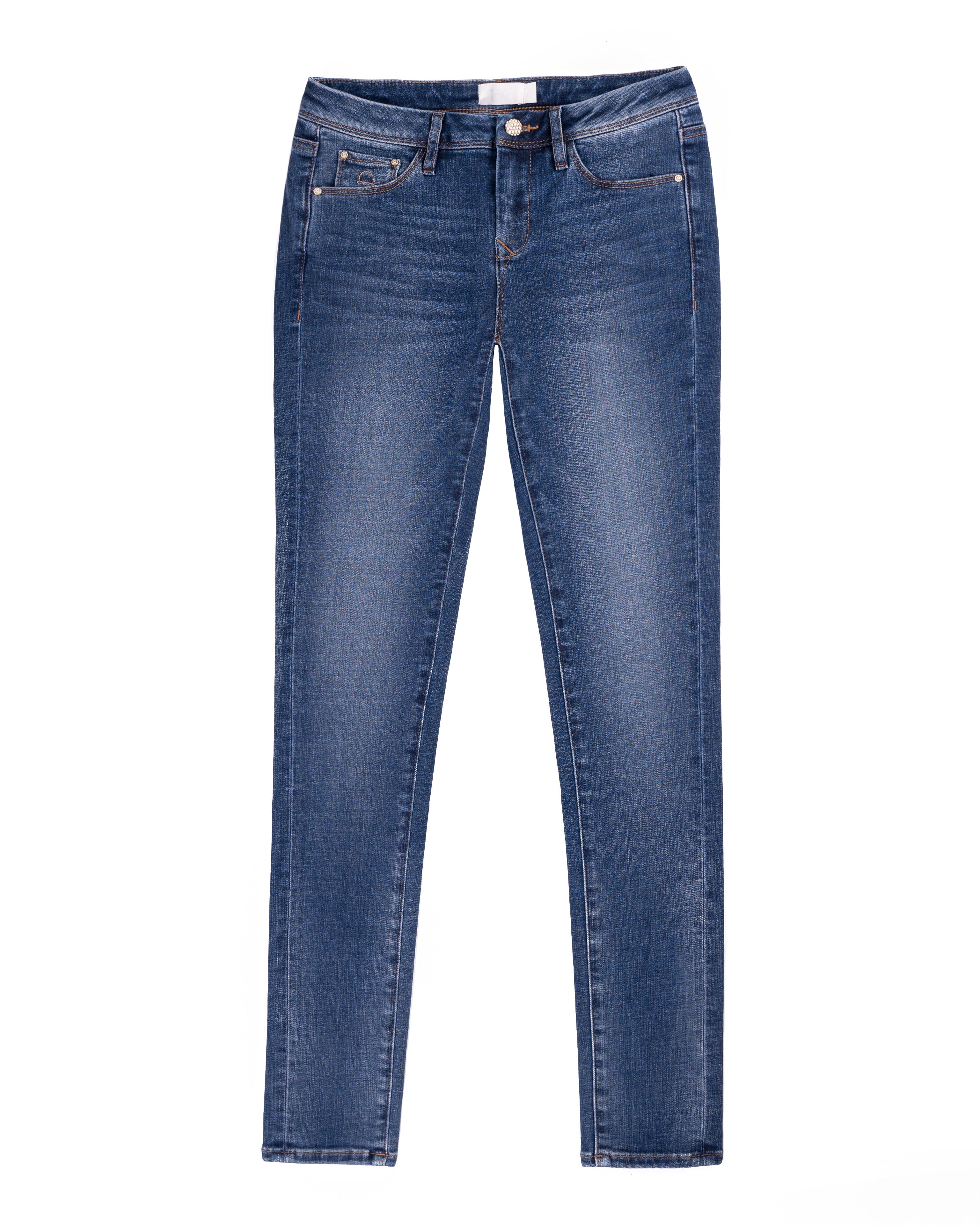 MID SUN Slim Comfortstretch - Basic - Medium Blue