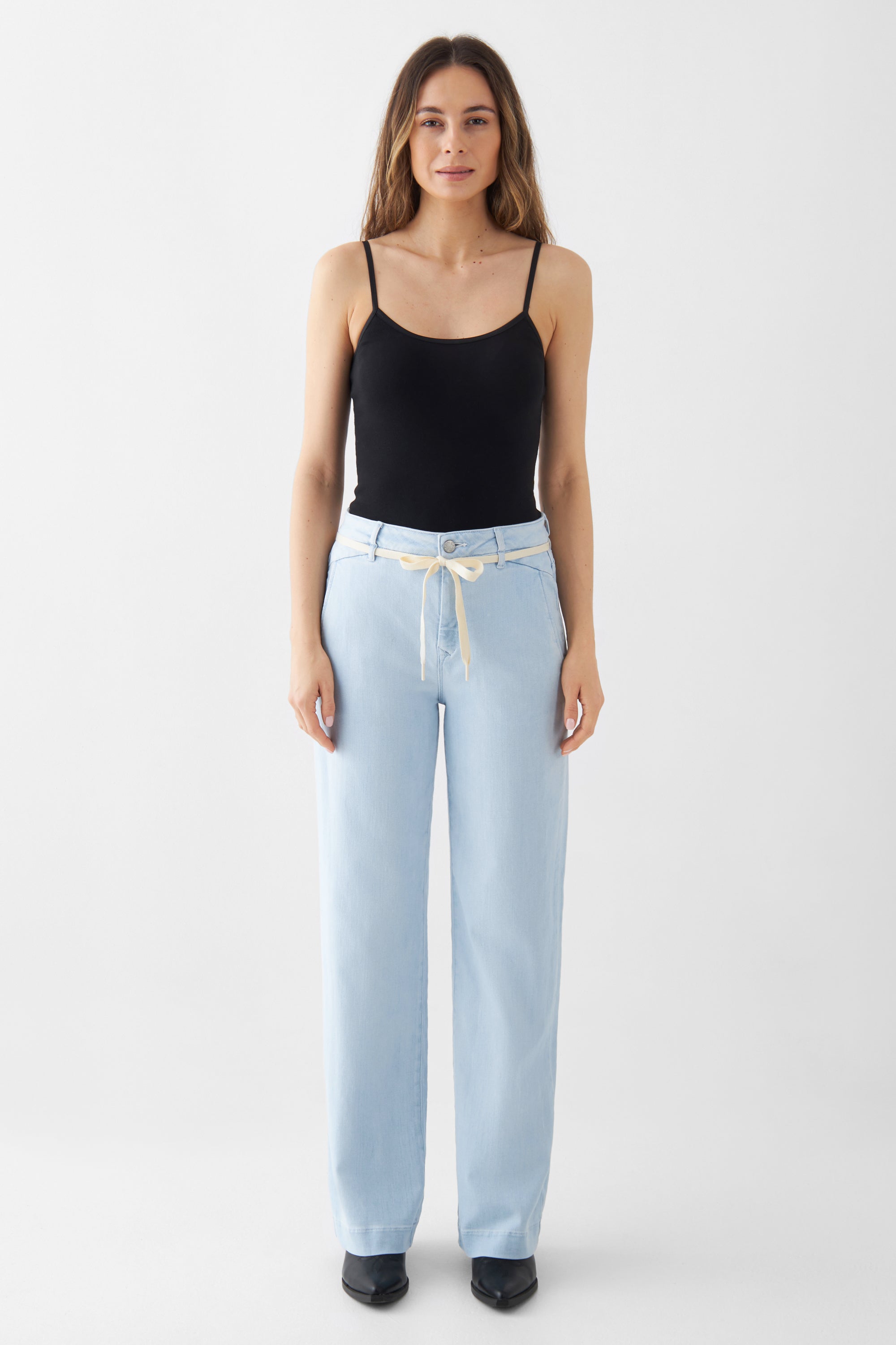 DEW Flared Soft Denim - French Pocket - Bright Blue