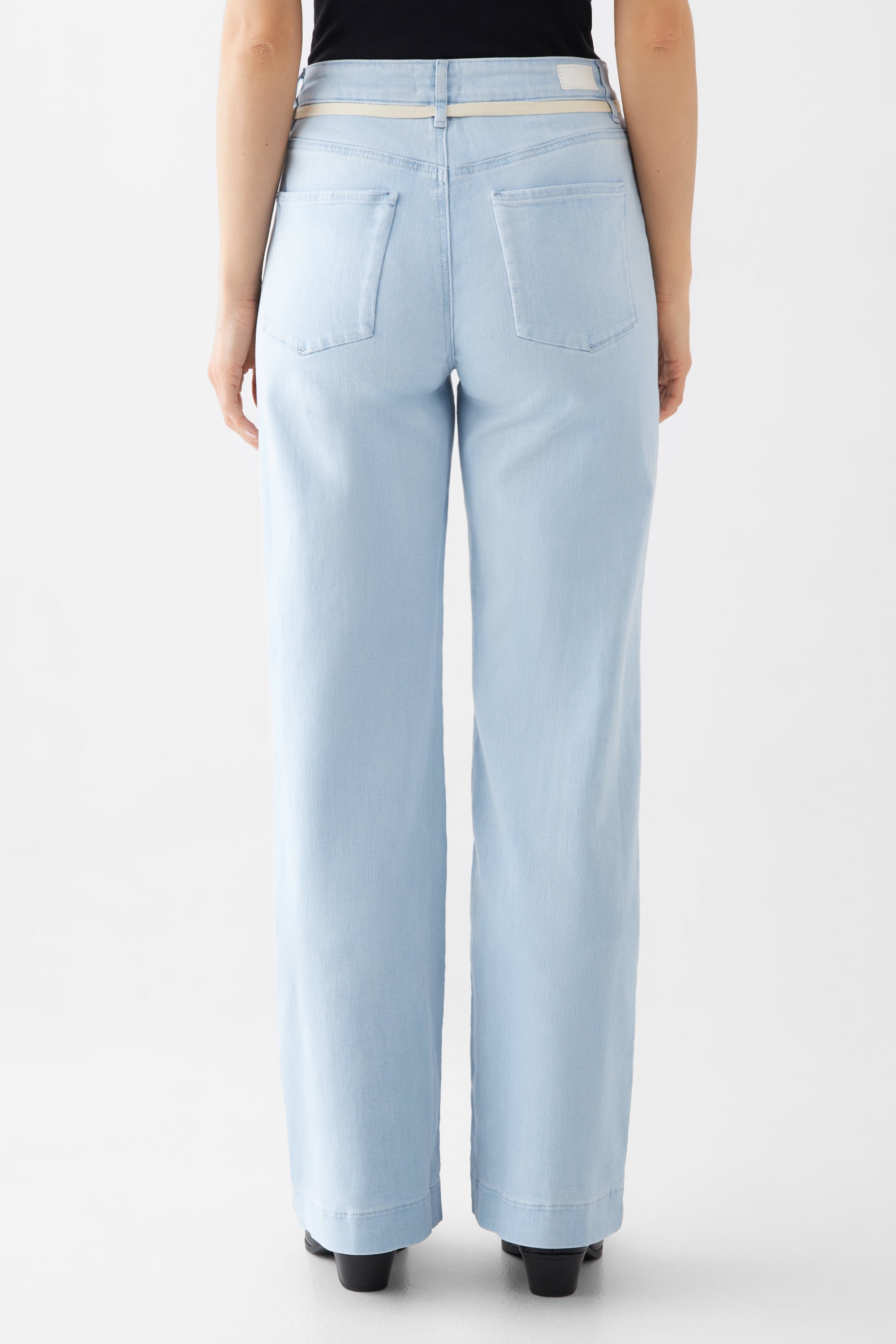 DEW Flared Soft Denim - French Pocket - Bright Blue