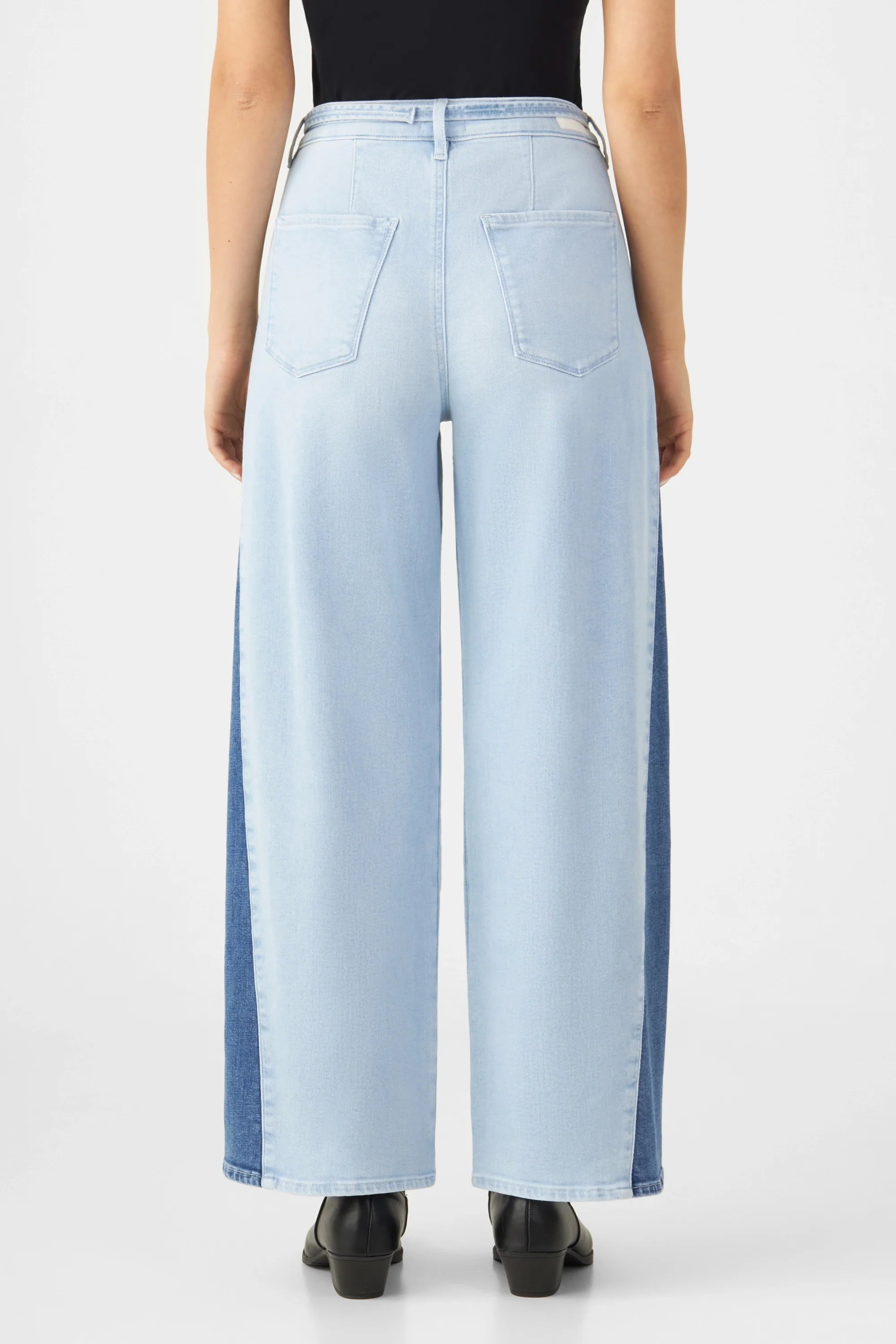 BLINK High Waist Culotte Jeans - Two Tone