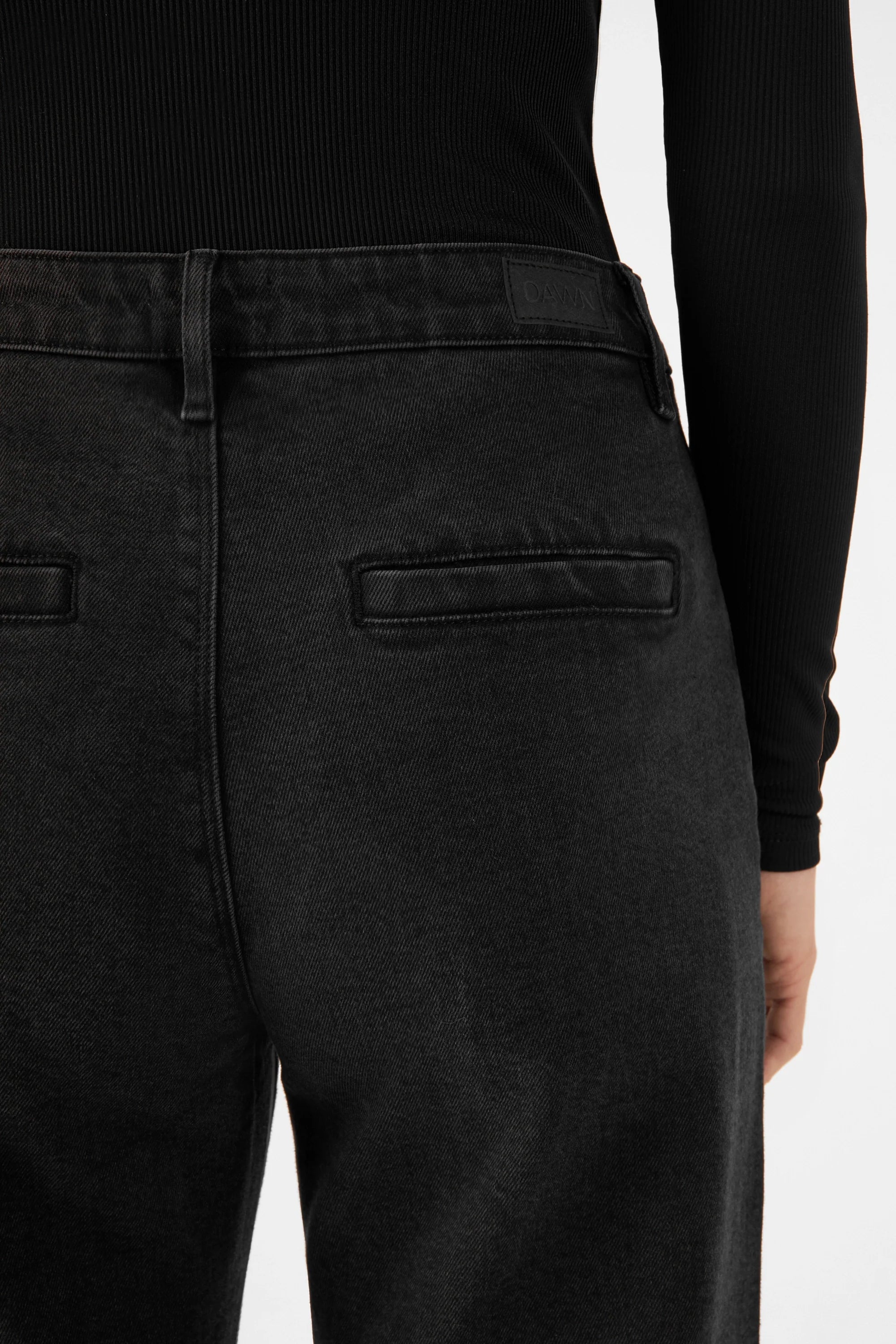GLOW Flared Soft Tencel - Denim Chino - Vintage Black