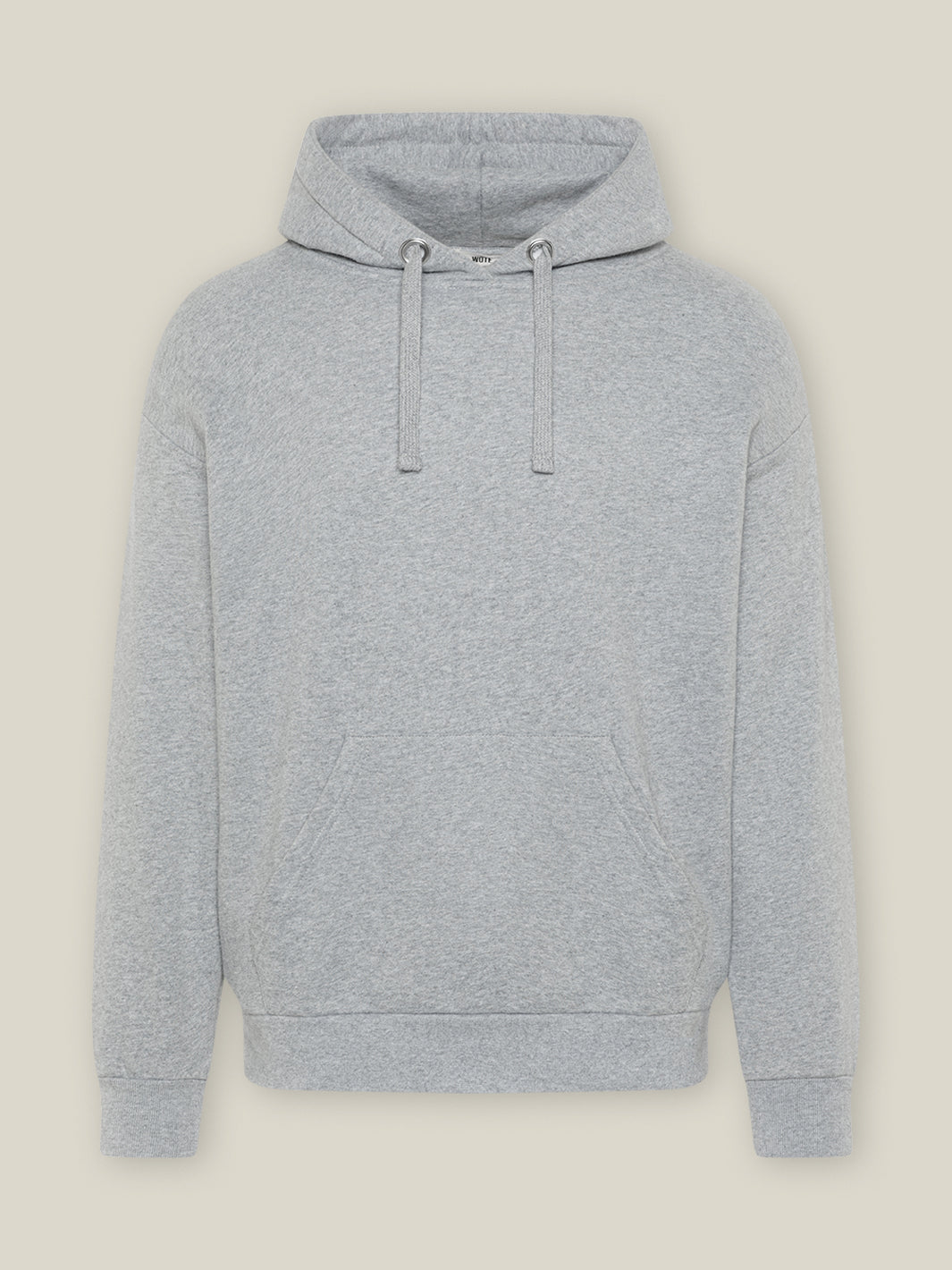 Damen Kapuzen Sweatshirt aus reiner Bio Baumwolle in grau melange in Portugal produziert