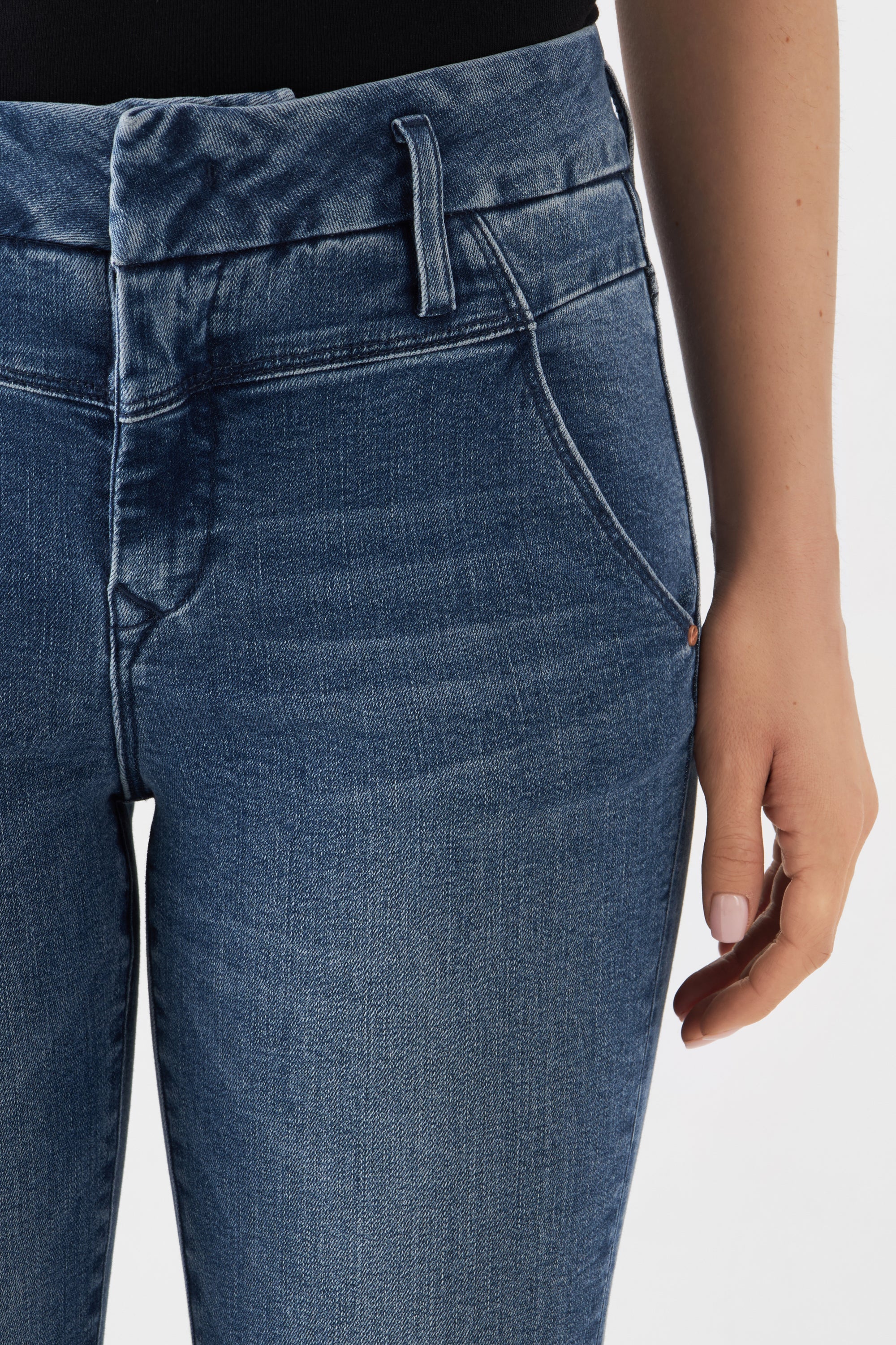 SUN UP Skinny Powerstretch - Design Details - Medium Blue