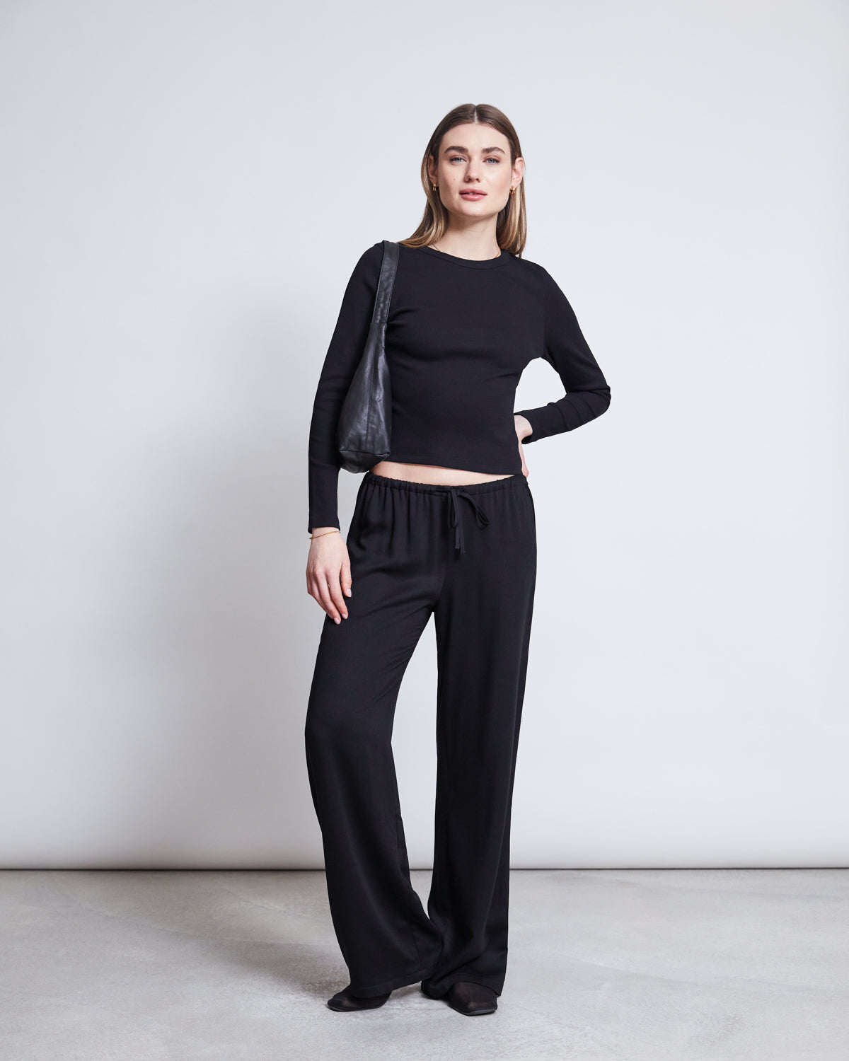 RIB LONGSLEEVE MURI BLACK GOTS
