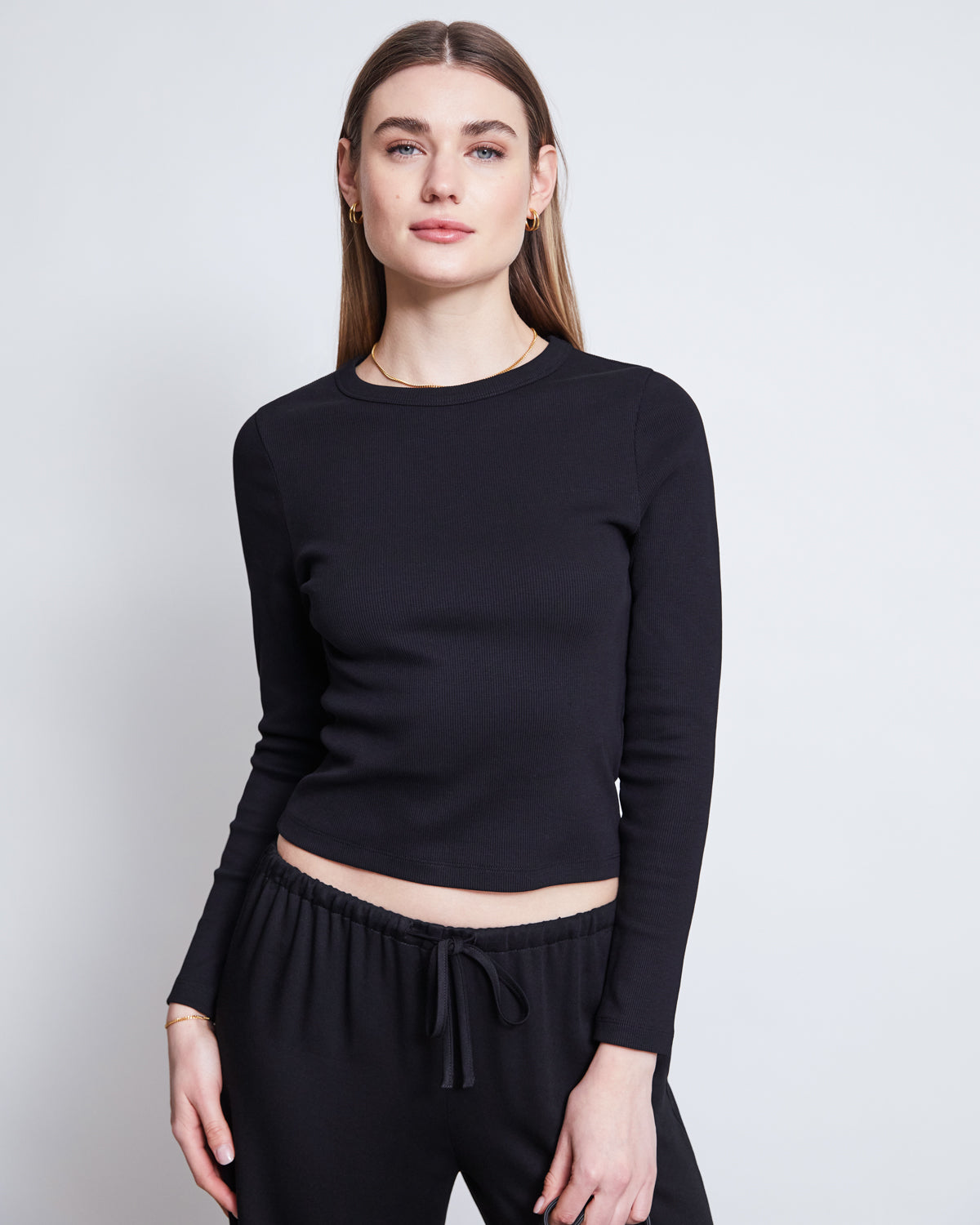RIB LONGSLEEVE MURI BLACK GOTS