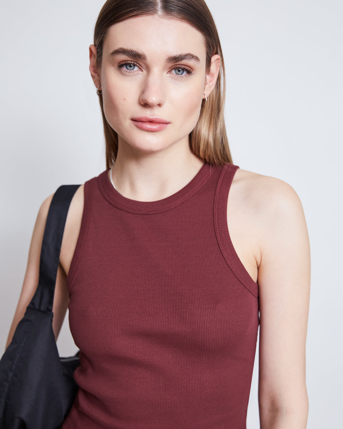 ORGANIC COTTON TANK TOP PORTO INTENSE RUST GOTS