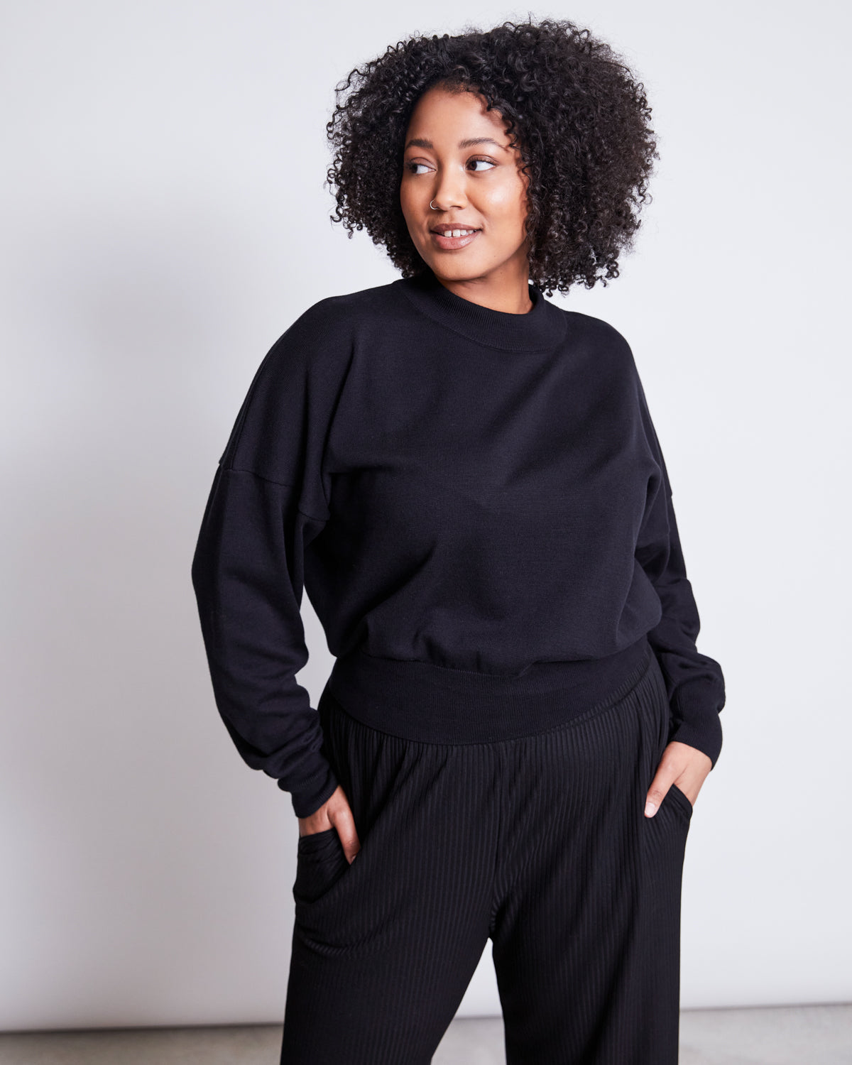 JUMPER YIN BLACK GOTS