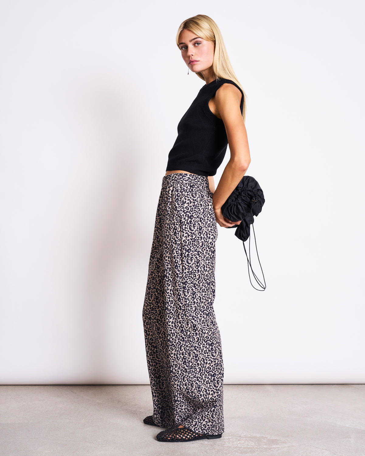 KNIT TOP GARDA BLACK GOTS