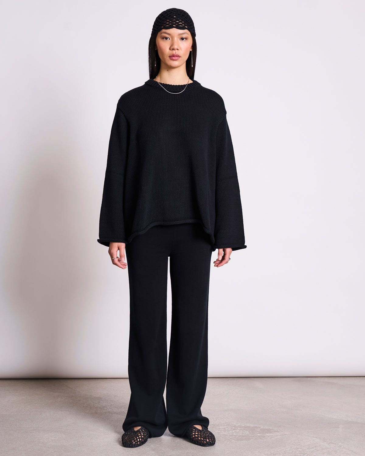 KNIT PANTS ANA BLACK GOTS