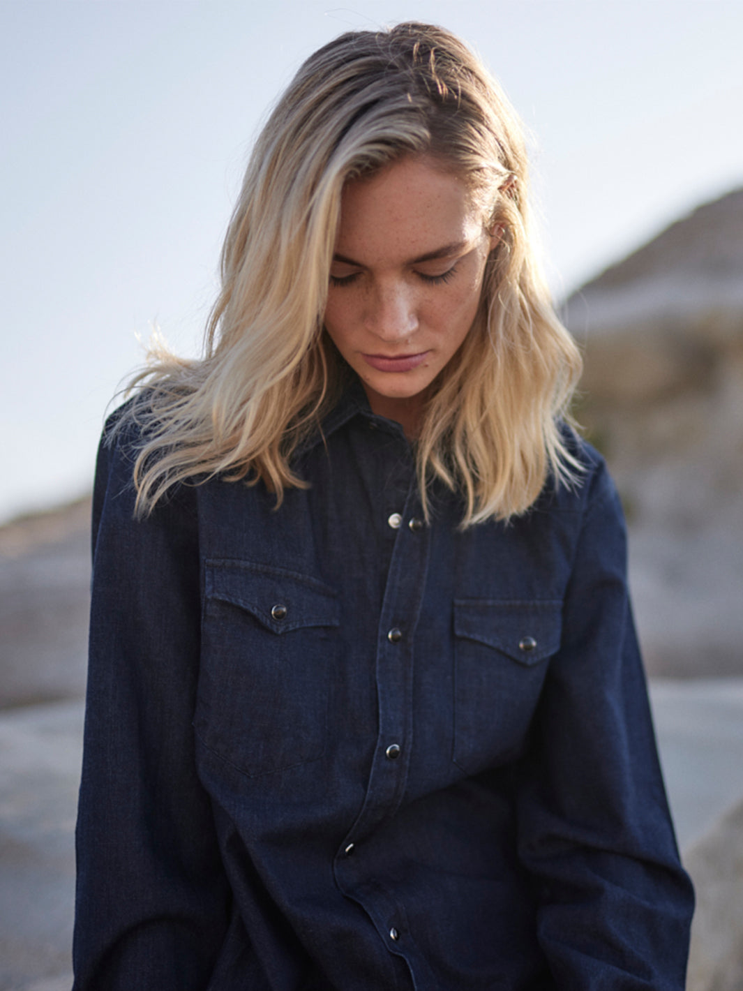 Dark Denim Hemd aus Organic Cotton